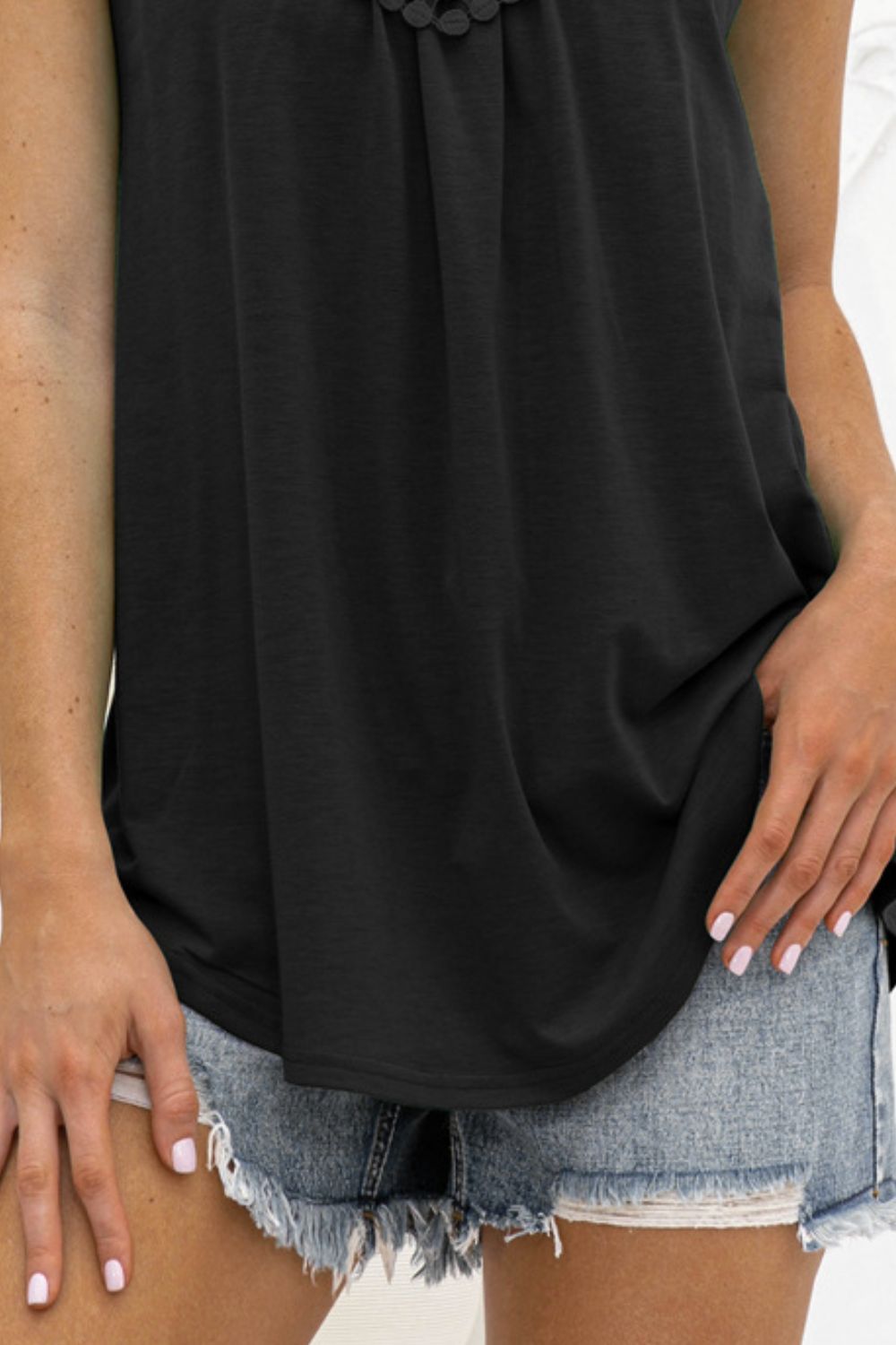 Black Halter Crochet Tank - Global Village Kailua Boutique