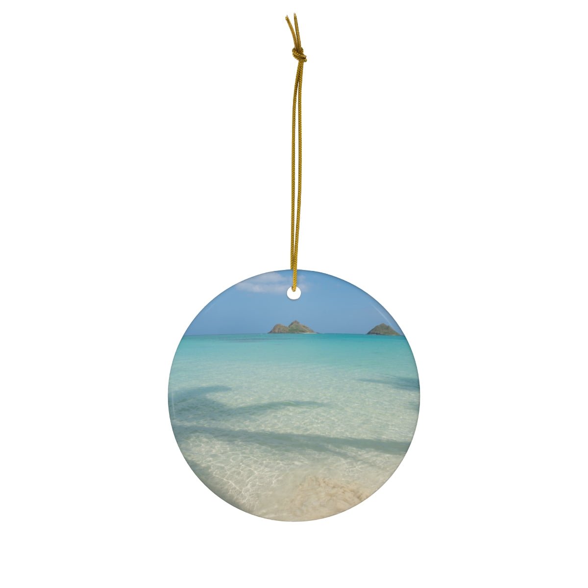 Ceramic Ornament Mokulua Islands - Global Village Kailua Boutique