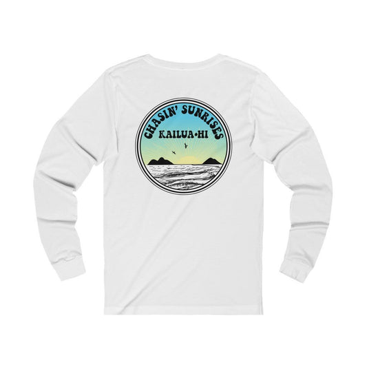Chasinʻ Sunrises Unisex Jersey Long Sleeve Tee Global Village Kailua Boutique