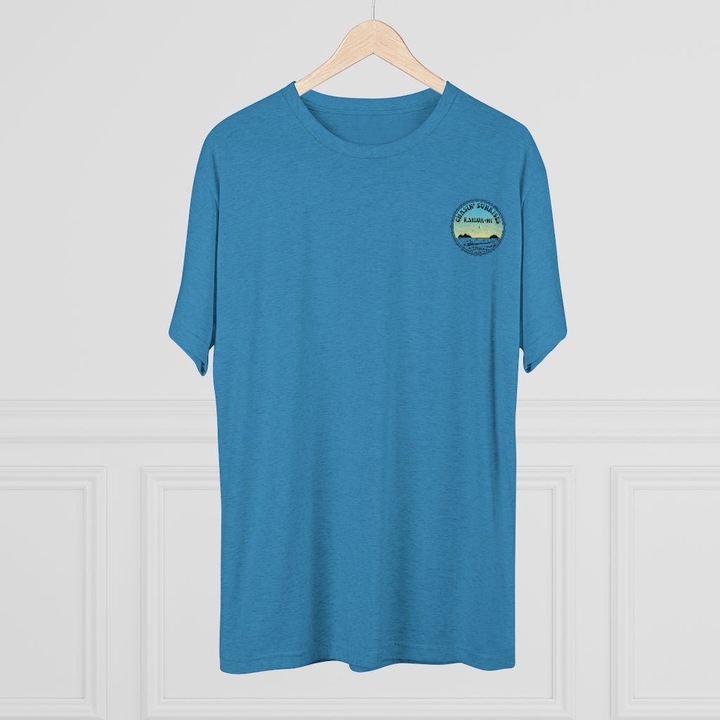 Chasin' Sunrises Unisex Triblend Crew Tee Global Village Kailua Boutique