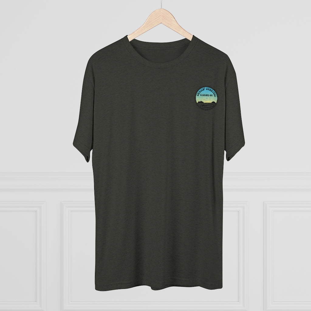 Chasin' Sunrises Unisex Triblend Crew Tee Global Village Kailua Boutique