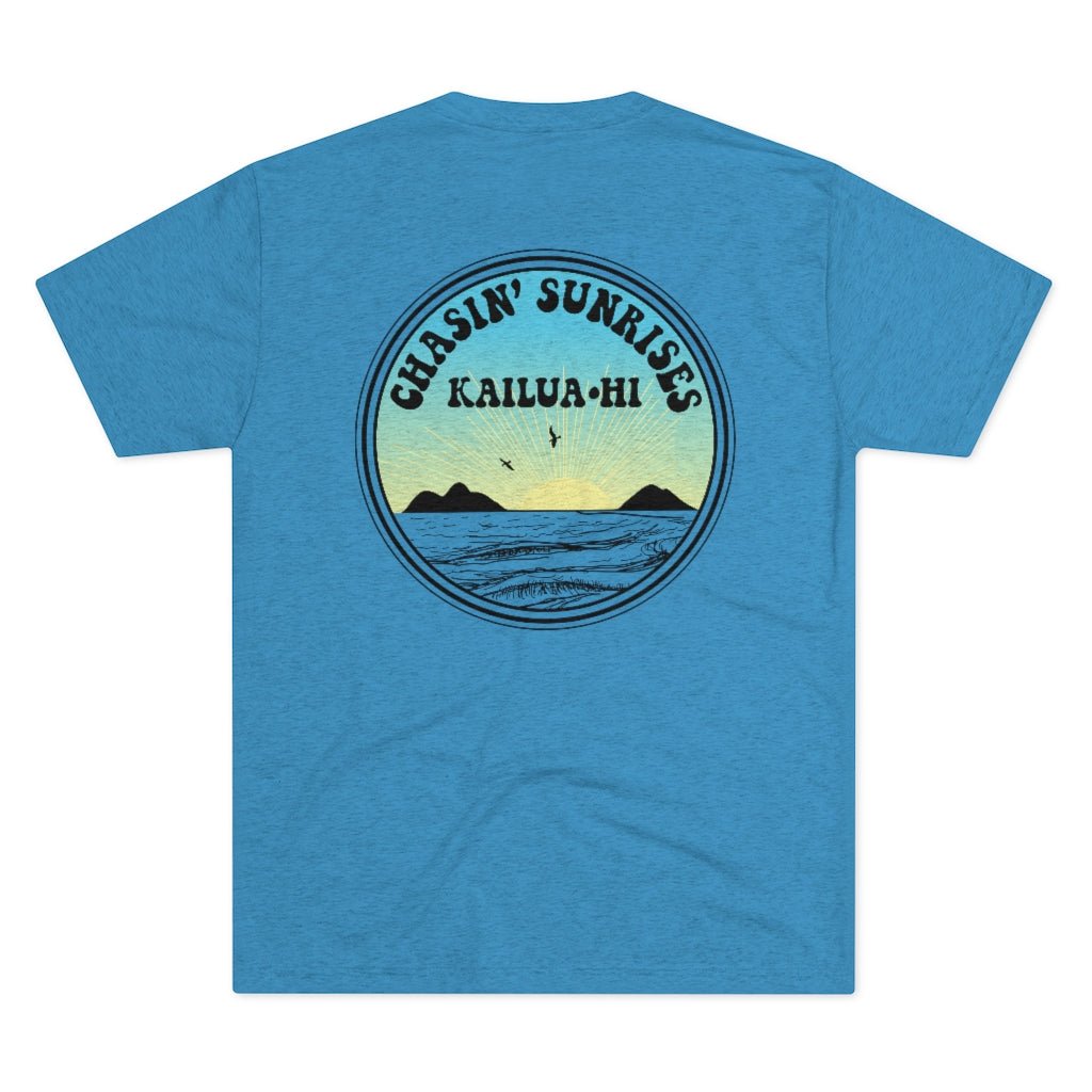 Chasin' Sunrises Unisex Triblend Crew Tee Global Village Kailua Boutique