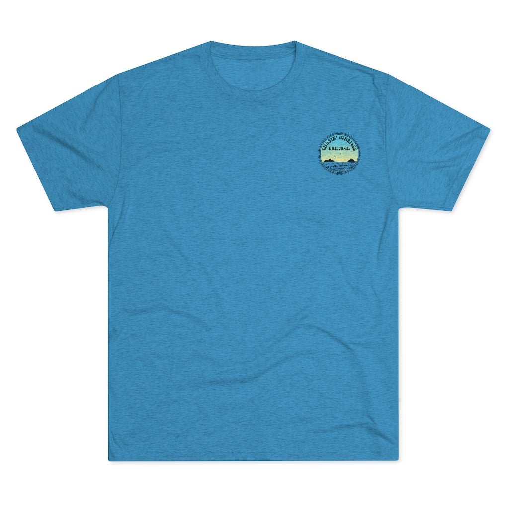 Chasin' Sunrises Unisex Triblend Crew Tee Global Village Kailua Boutique