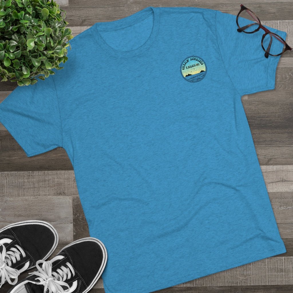 Chasin' Sunrises Unisex Triblend Crew Tee Global Village Kailua Boutique