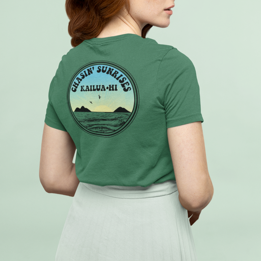 Chasin' Sunrises Slim Fit Tee Global Village Kailua Boutique