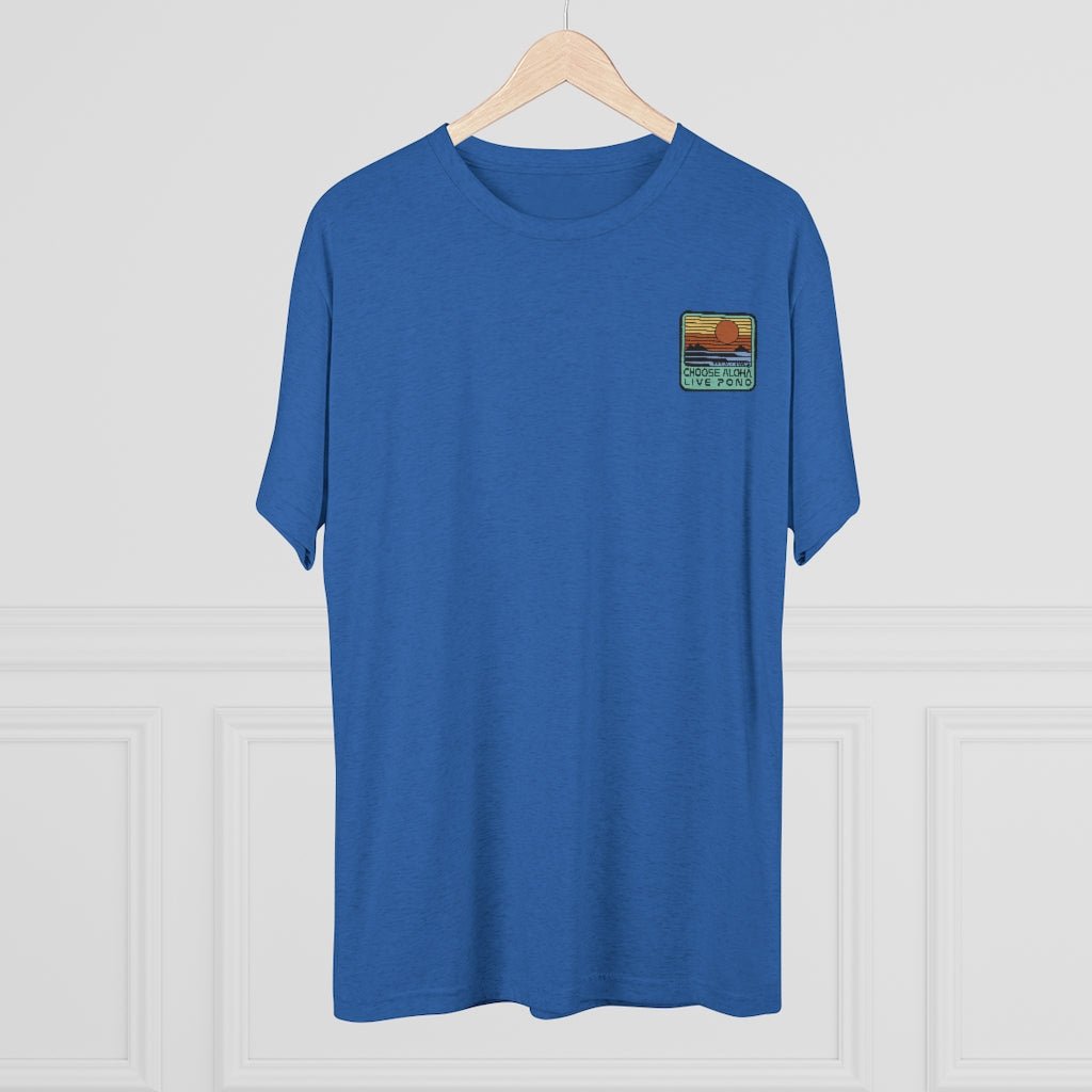 Choose Aloha Live Pono Unisex Triblend Crew Tee Global Village Kailua Boutique