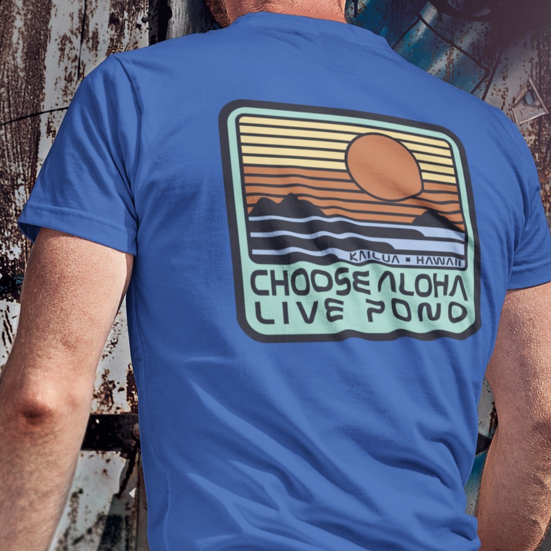 Choose Aloha Live Pono Unisex Triblend Crew Tee Global Village Kailua Boutique