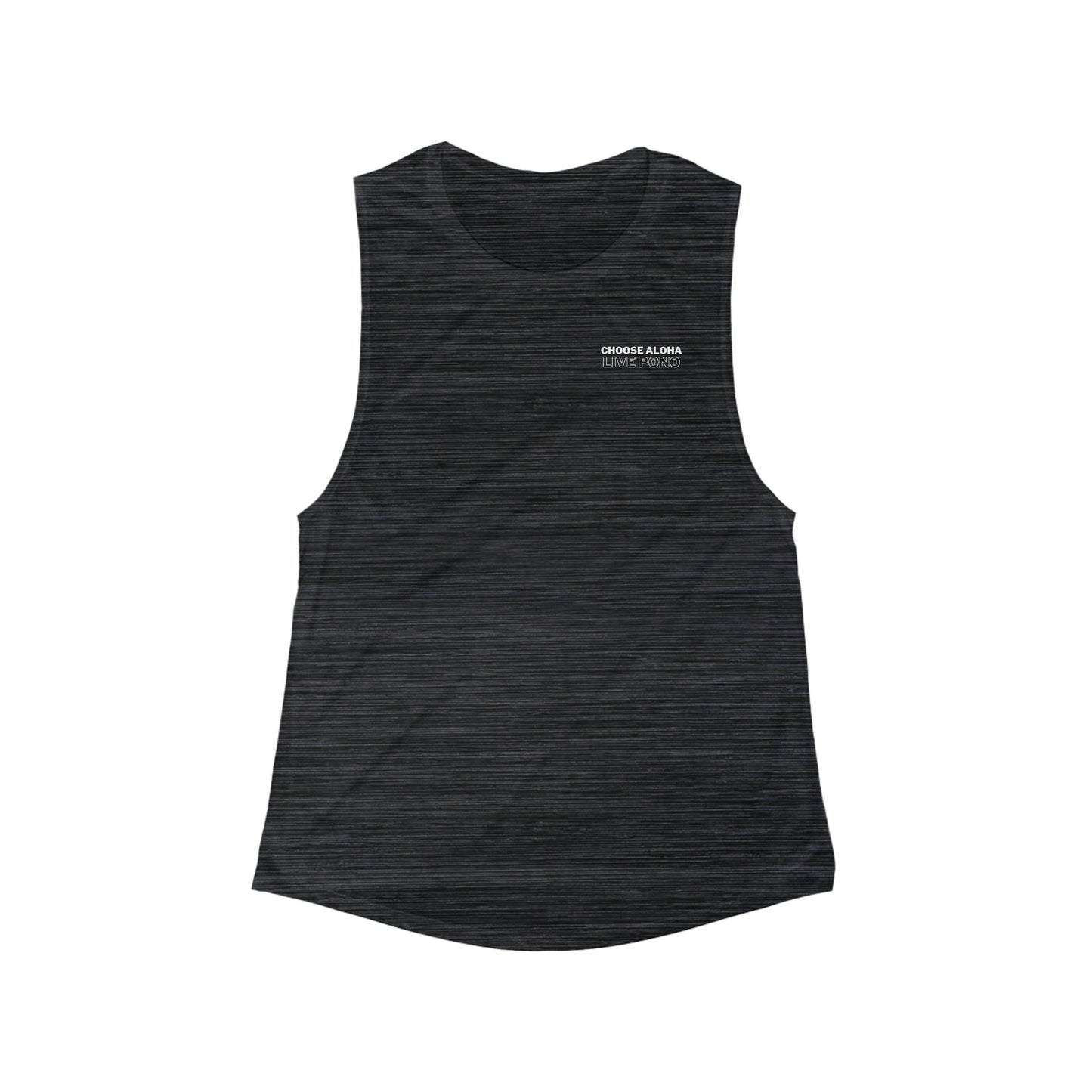 Choose Aloha Live Pono Women's Flowy Scoop Muscle Tank - Global Village Kailua Boutique