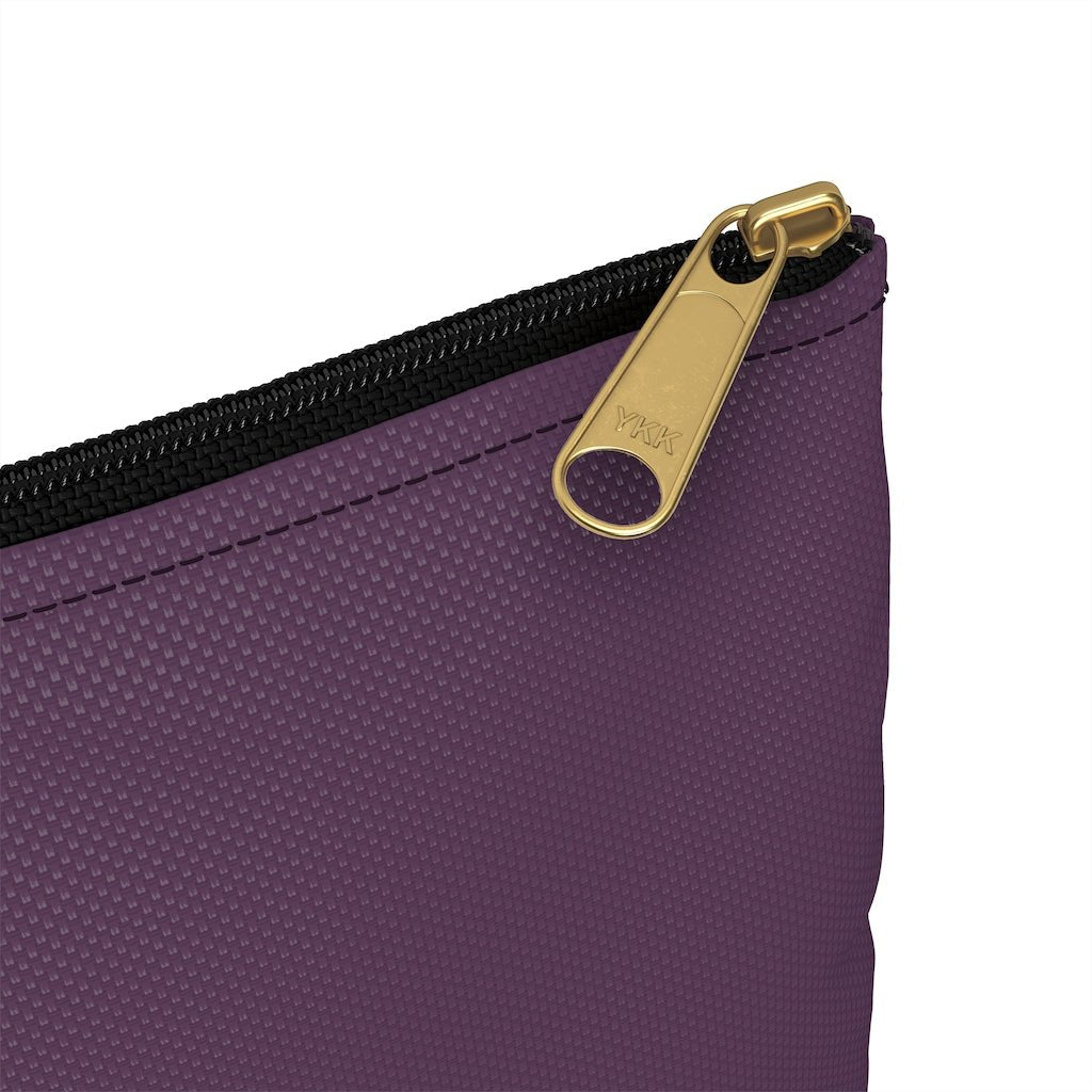 Coral Purple Zip Pouch Global Village Kailua Boutique