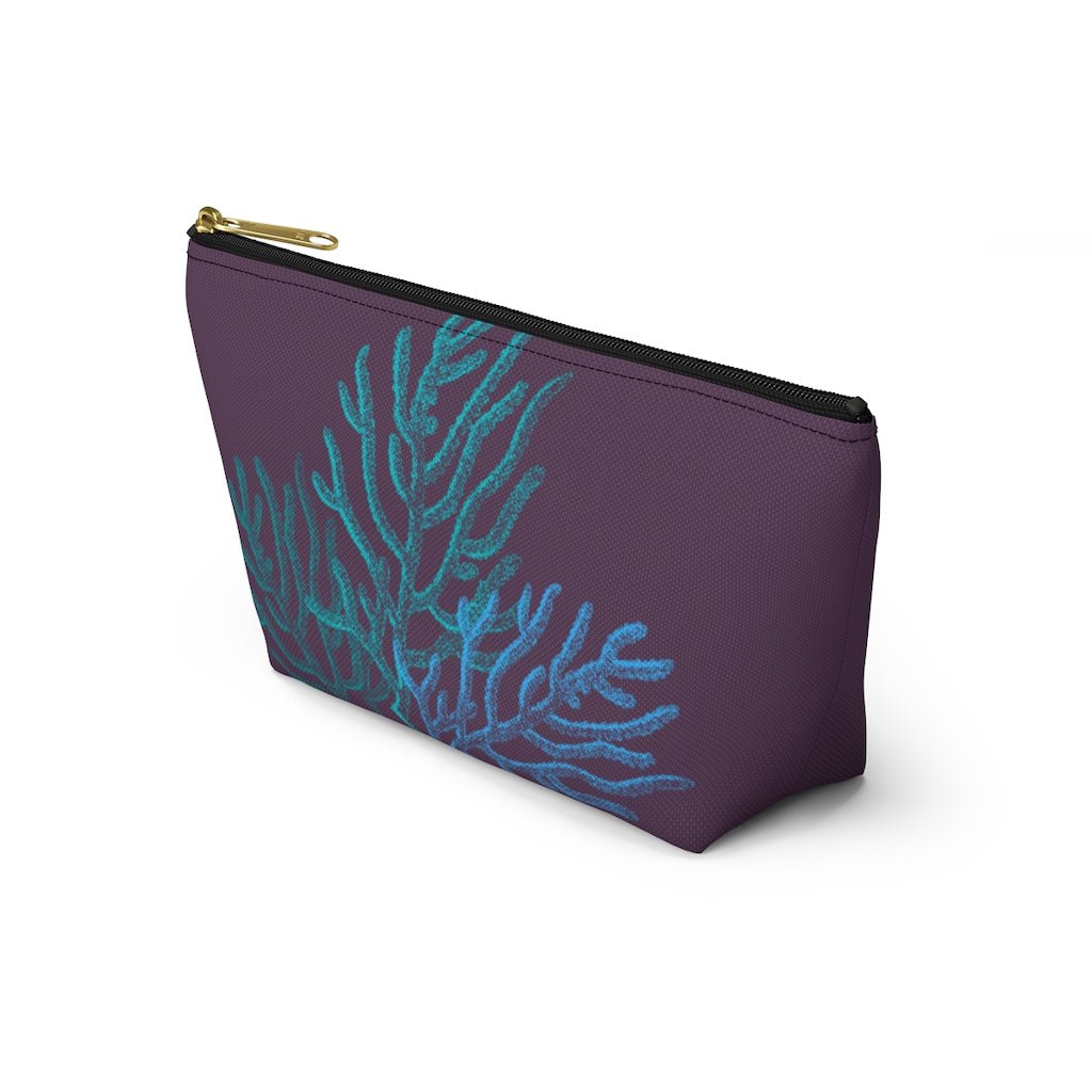 Coral Zip Pouch with T-Bottom Global Village Kailua Boutique
