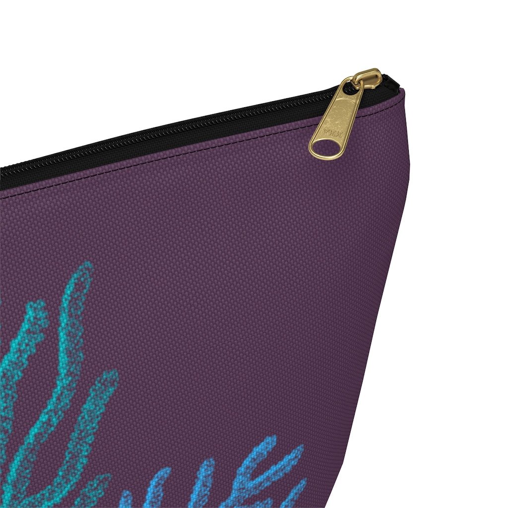 Coral Zip Pouch with T-Bottom Global Village Kailua Boutique