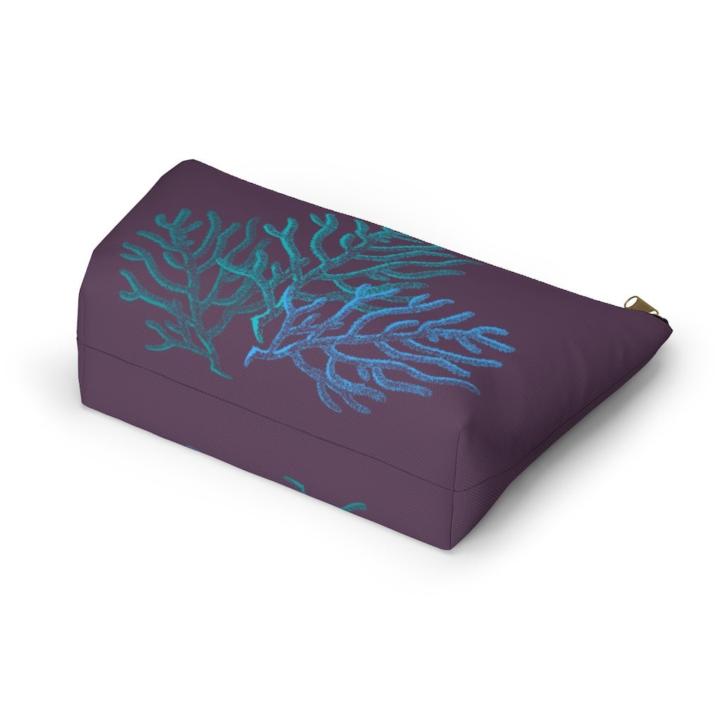 Coral Zip Pouch with T-Bottom Global Village Kailua Boutique