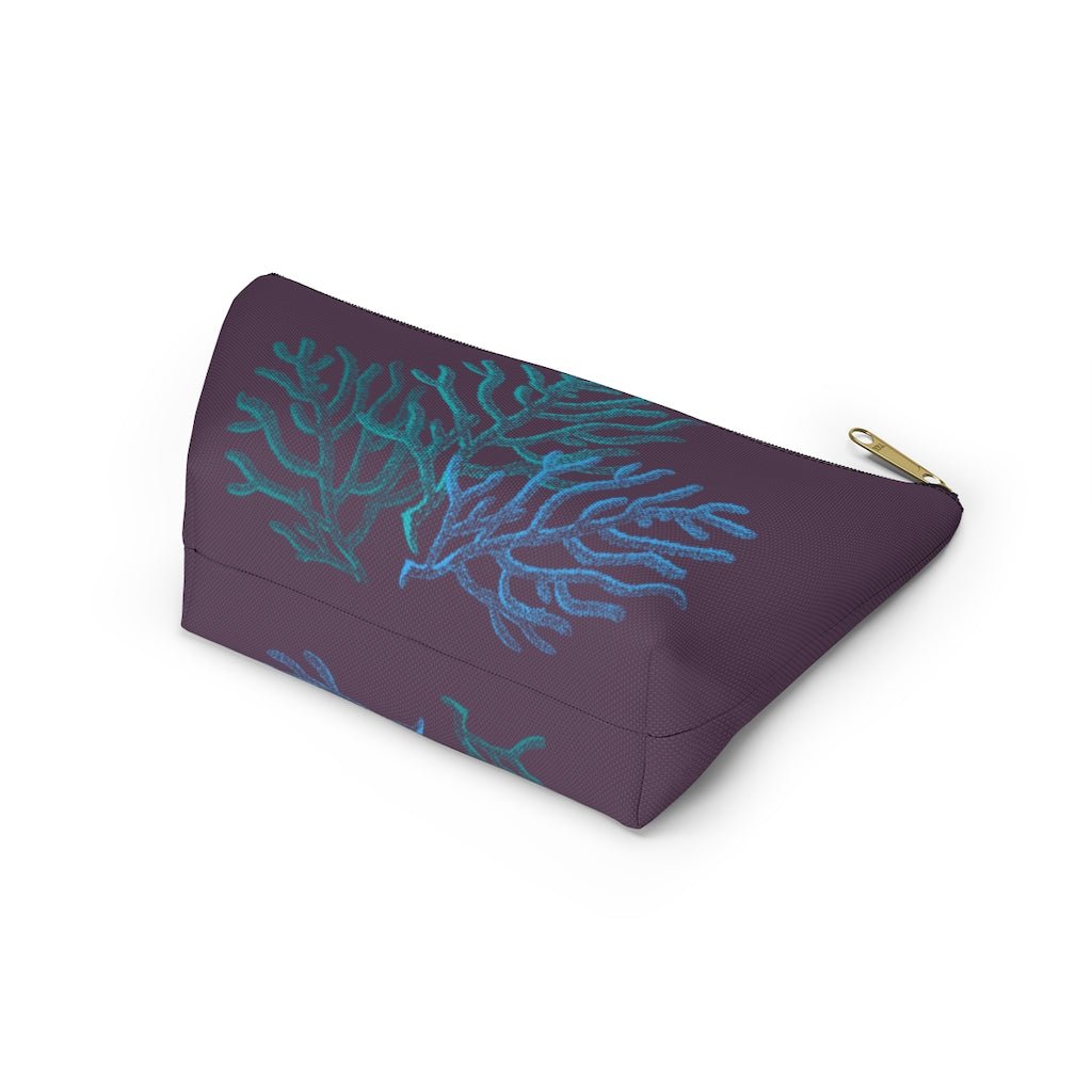 Coral Zip Pouch with T-Bottom Global Village Kailua Boutique