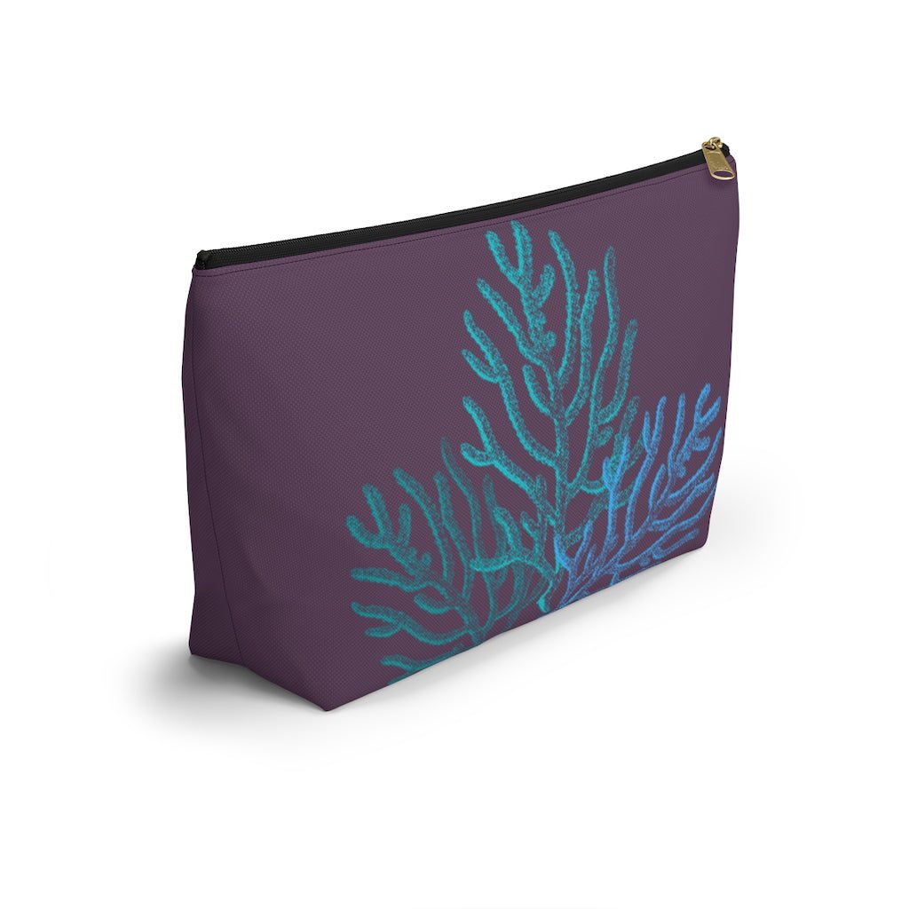 Coral Zip Pouch with T-Bottom Global Village Kailua Boutique