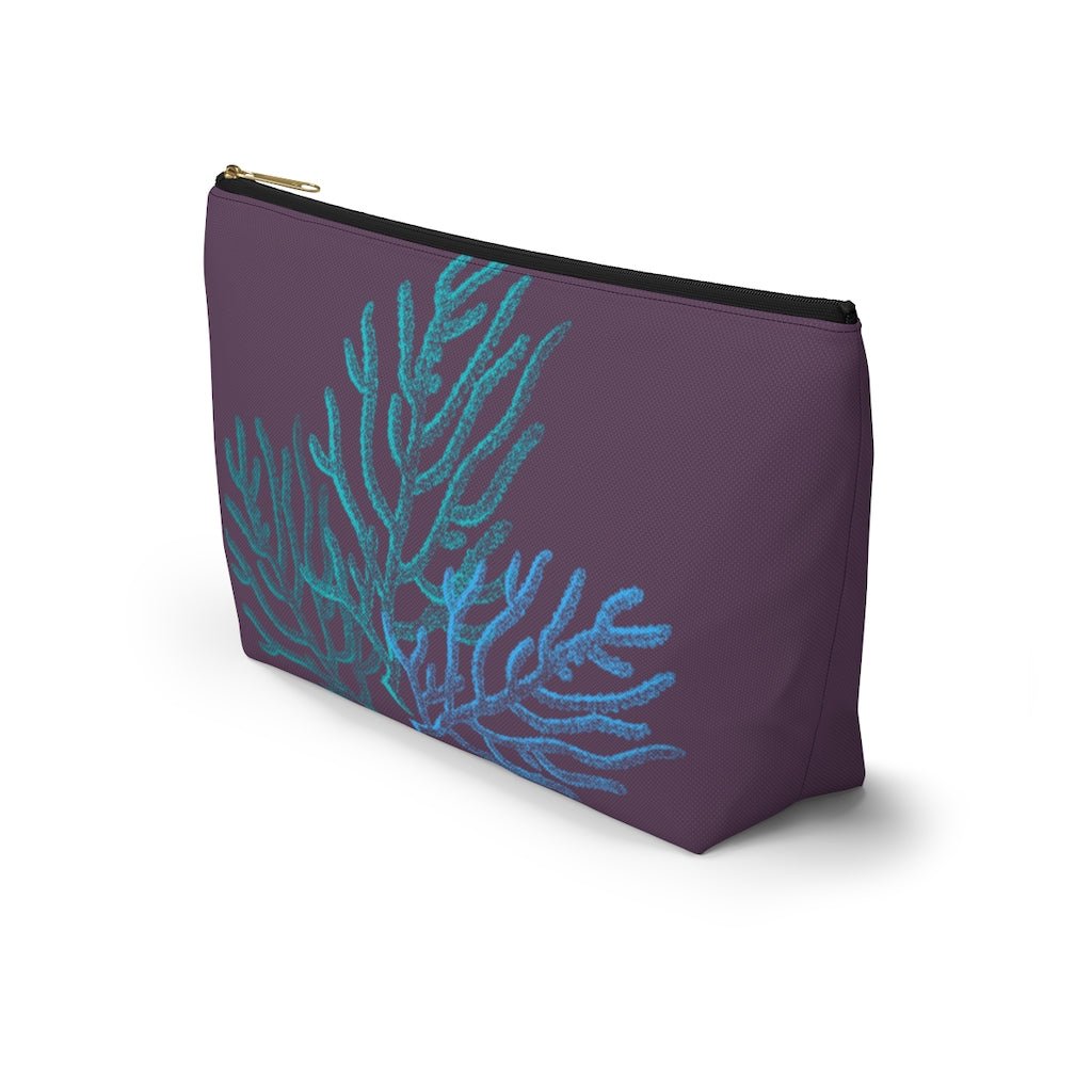 Coral Zip Pouch with T-Bottom Global Village Kailua Boutique