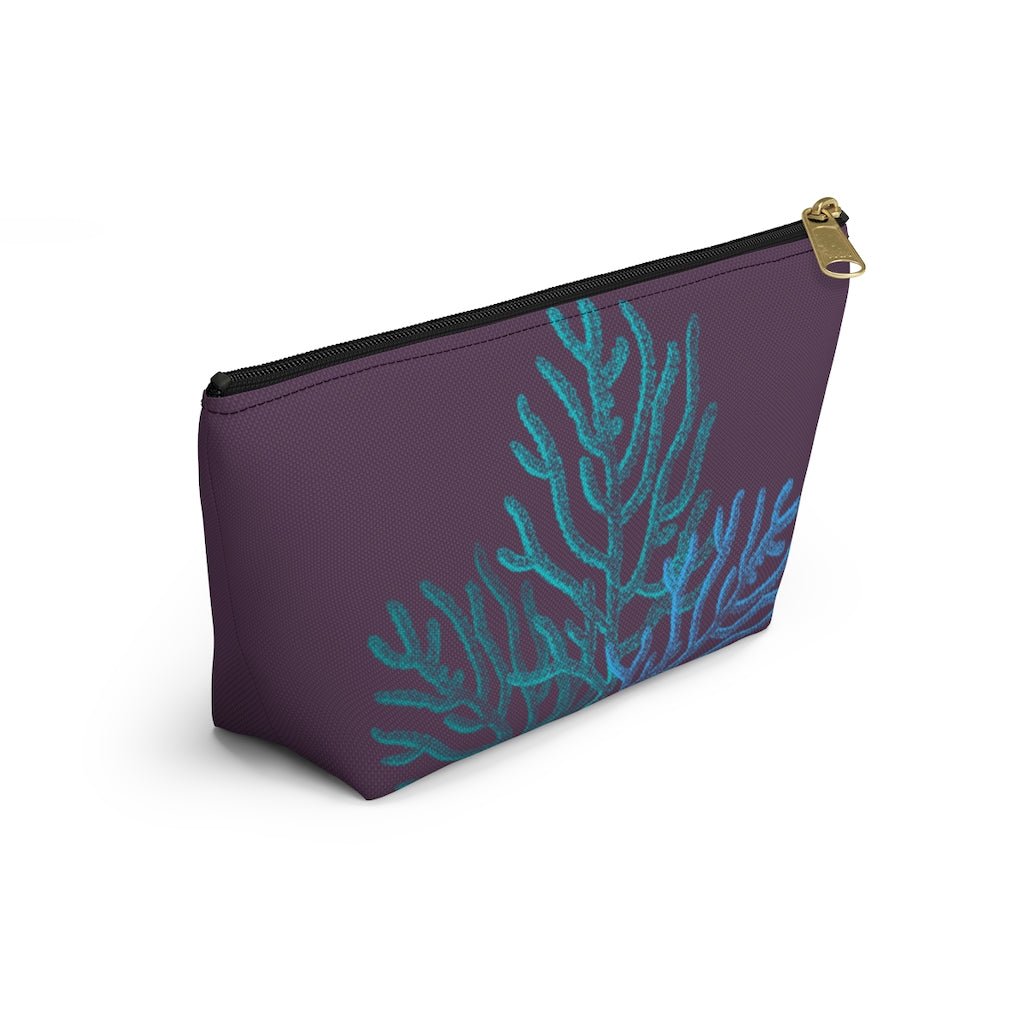 Coral Zip Pouch with T-Bottom Global Village Kailua Boutique