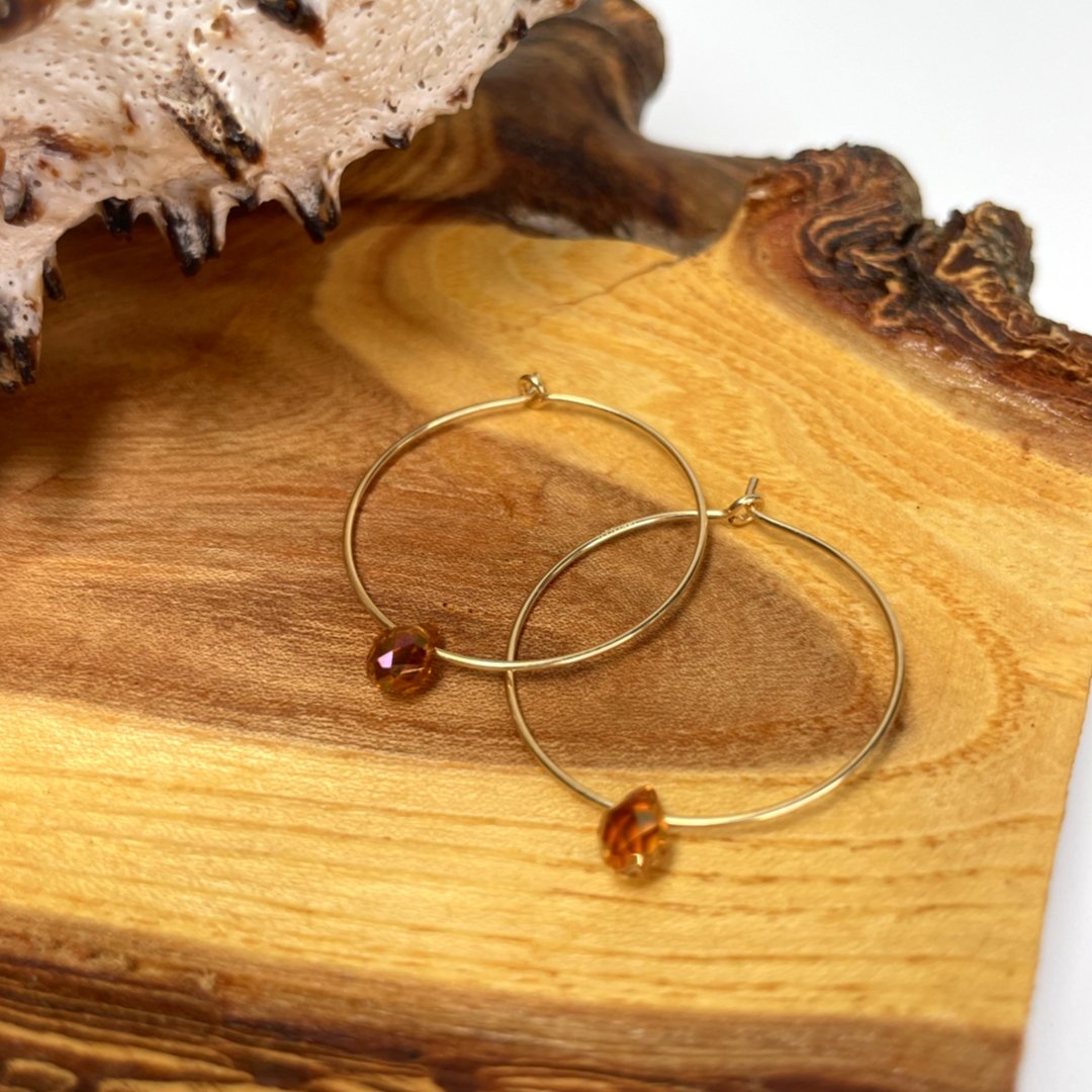 Da Hoop 1" 14Kt Gold Filled - Global Village Kailua Boutique