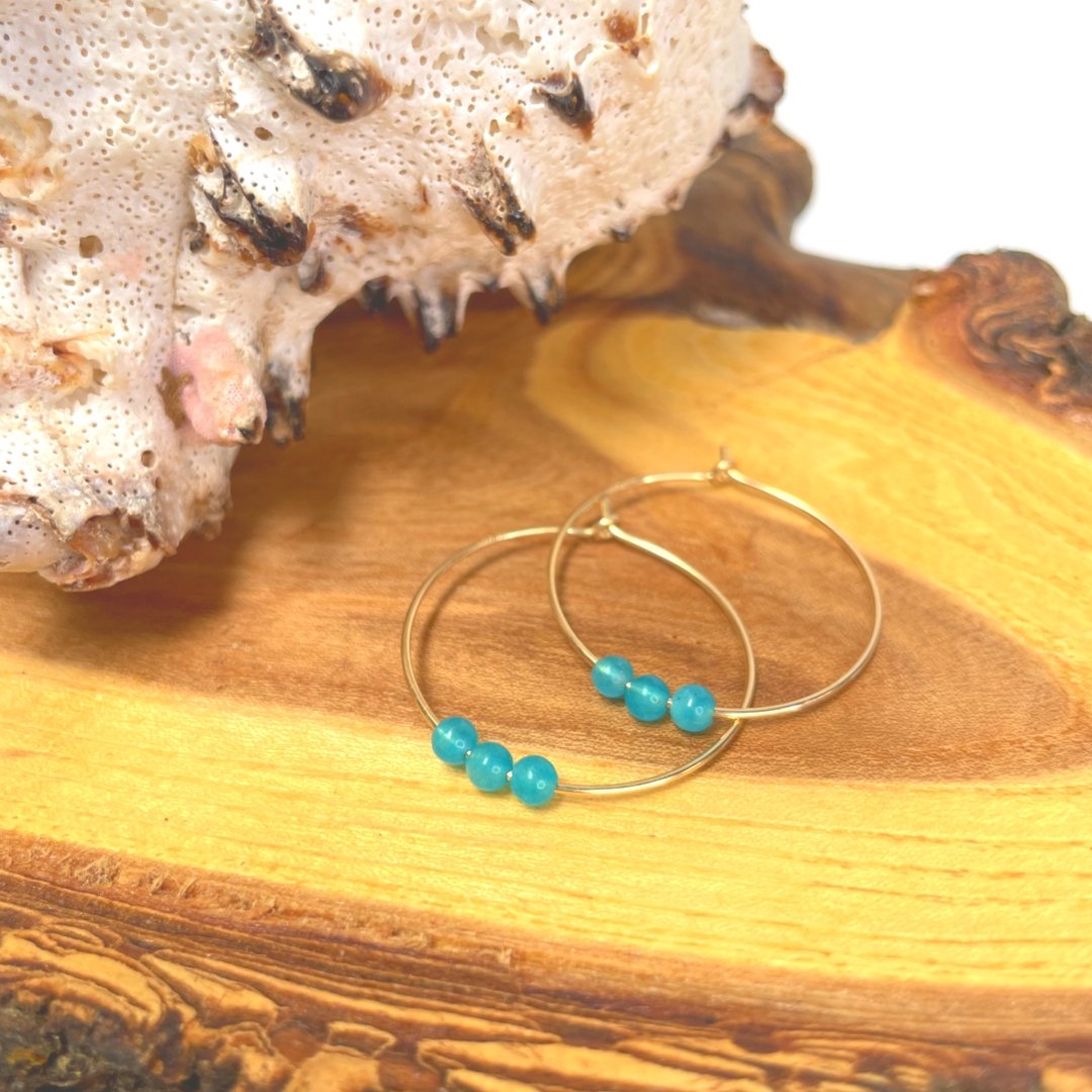 Da Hoop 1" 14Kt Gold Filled - Global Village Kailua Boutique