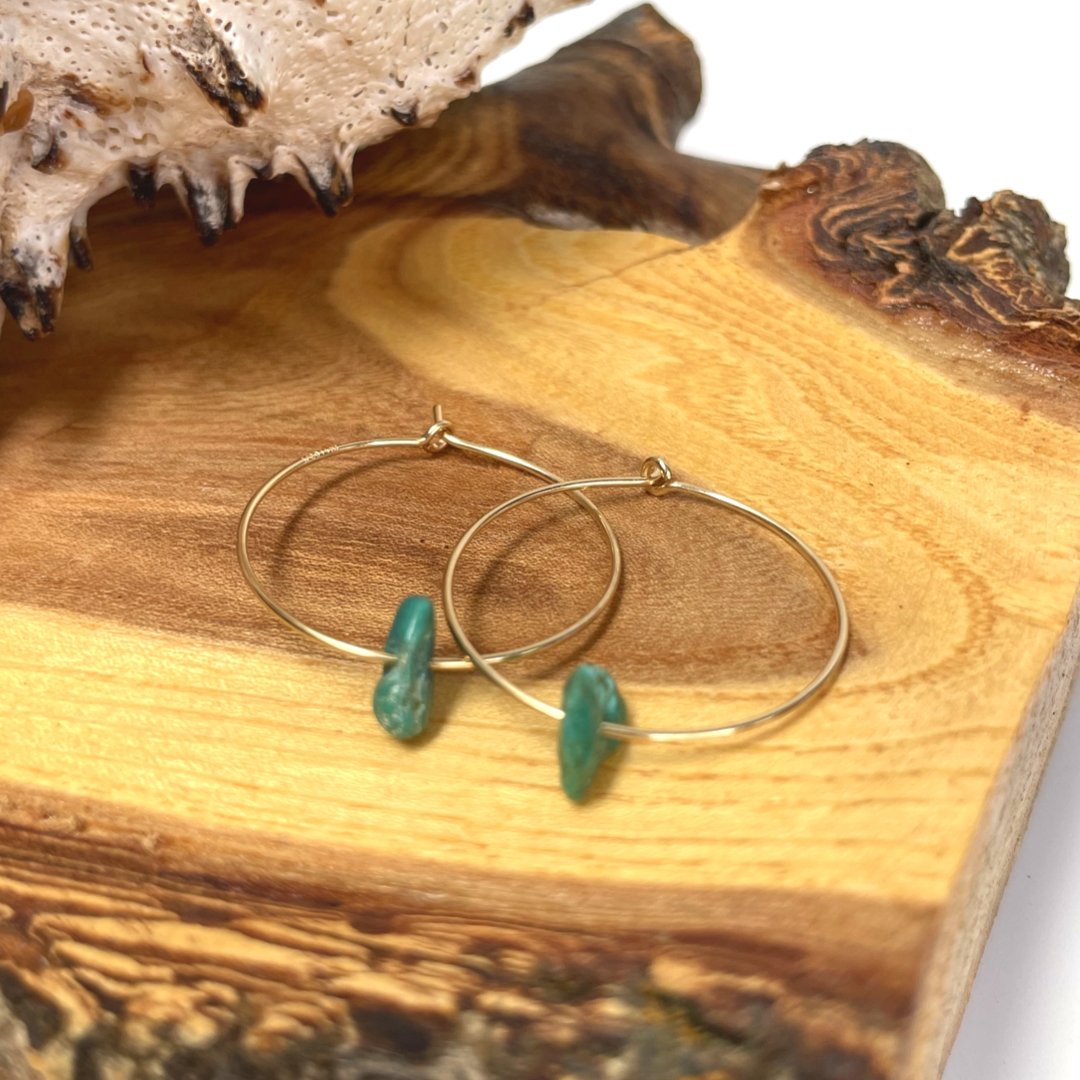 Da Hoop 1" 14Kt Gold Filled - Global Village Kailua Boutique