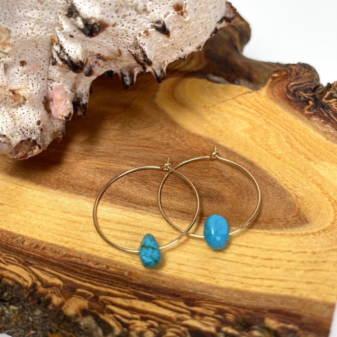 Da Hoop 1" 14Kt Gold Filled - Global Village Kailua Boutique