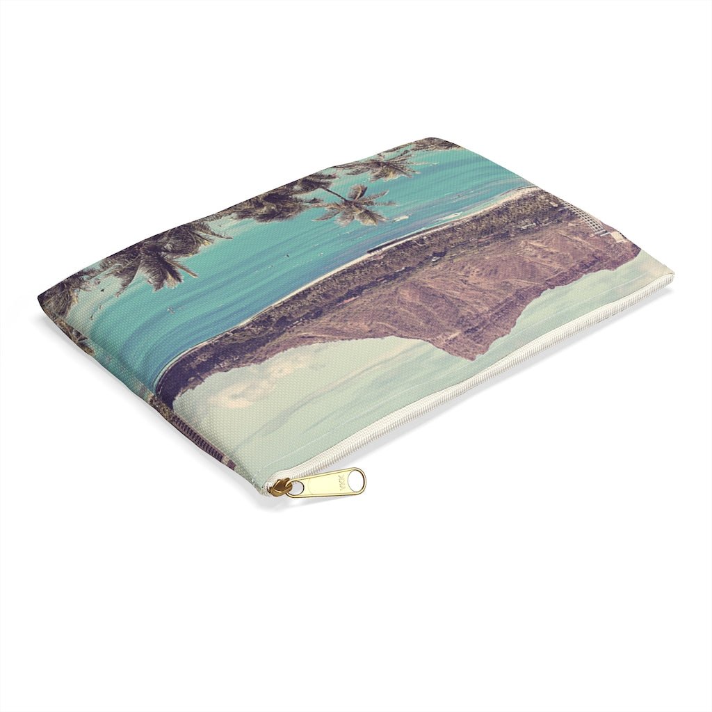 Diamond Head Zip Pouch Global Village Kailua Boutique