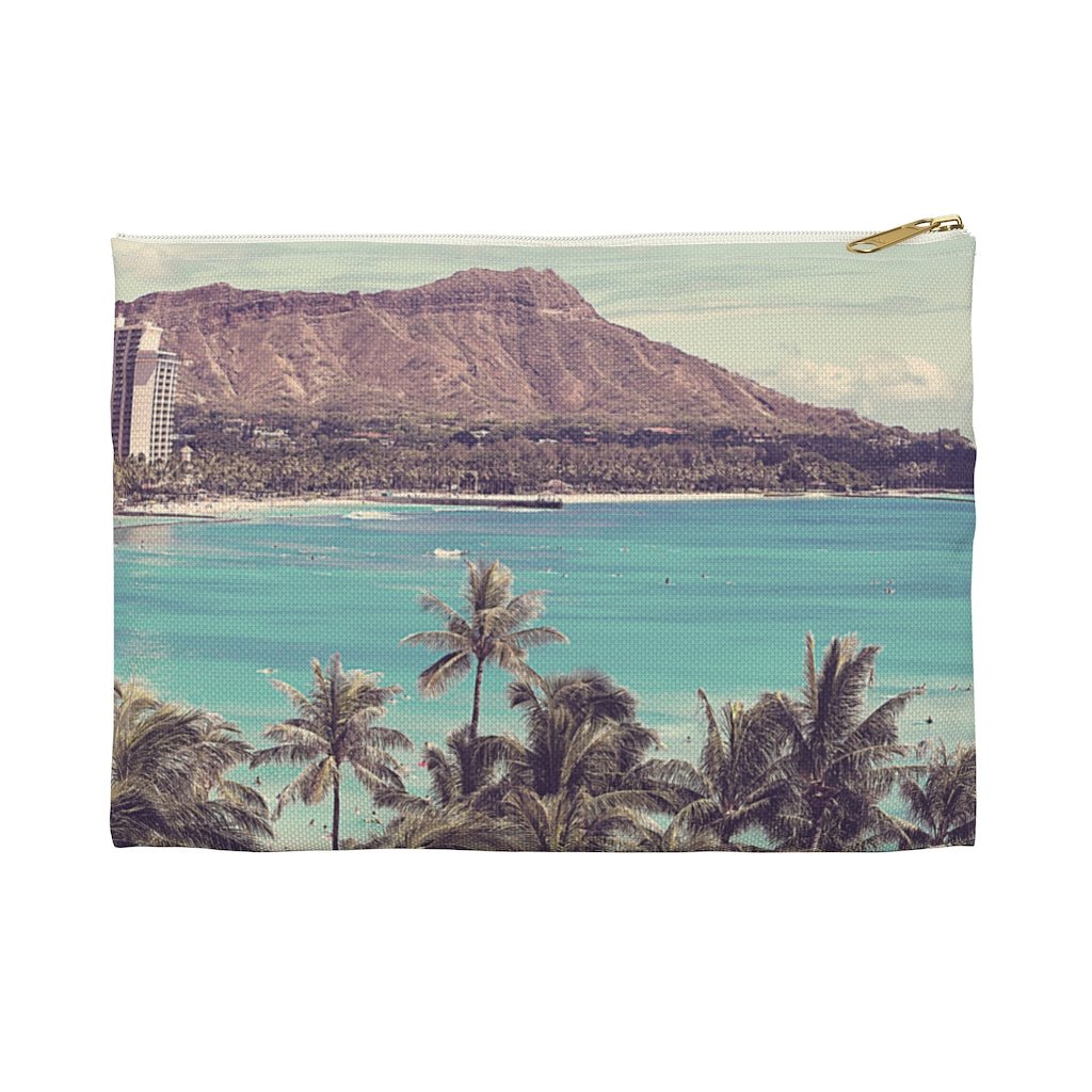 Diamond Head Zip Pouch Global Village Kailua Boutique