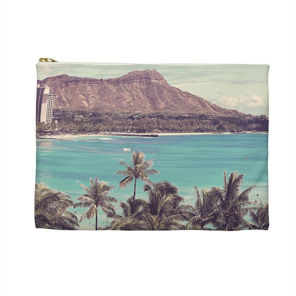 Diamond Head Zip Pouch Global Village Kailua Boutique