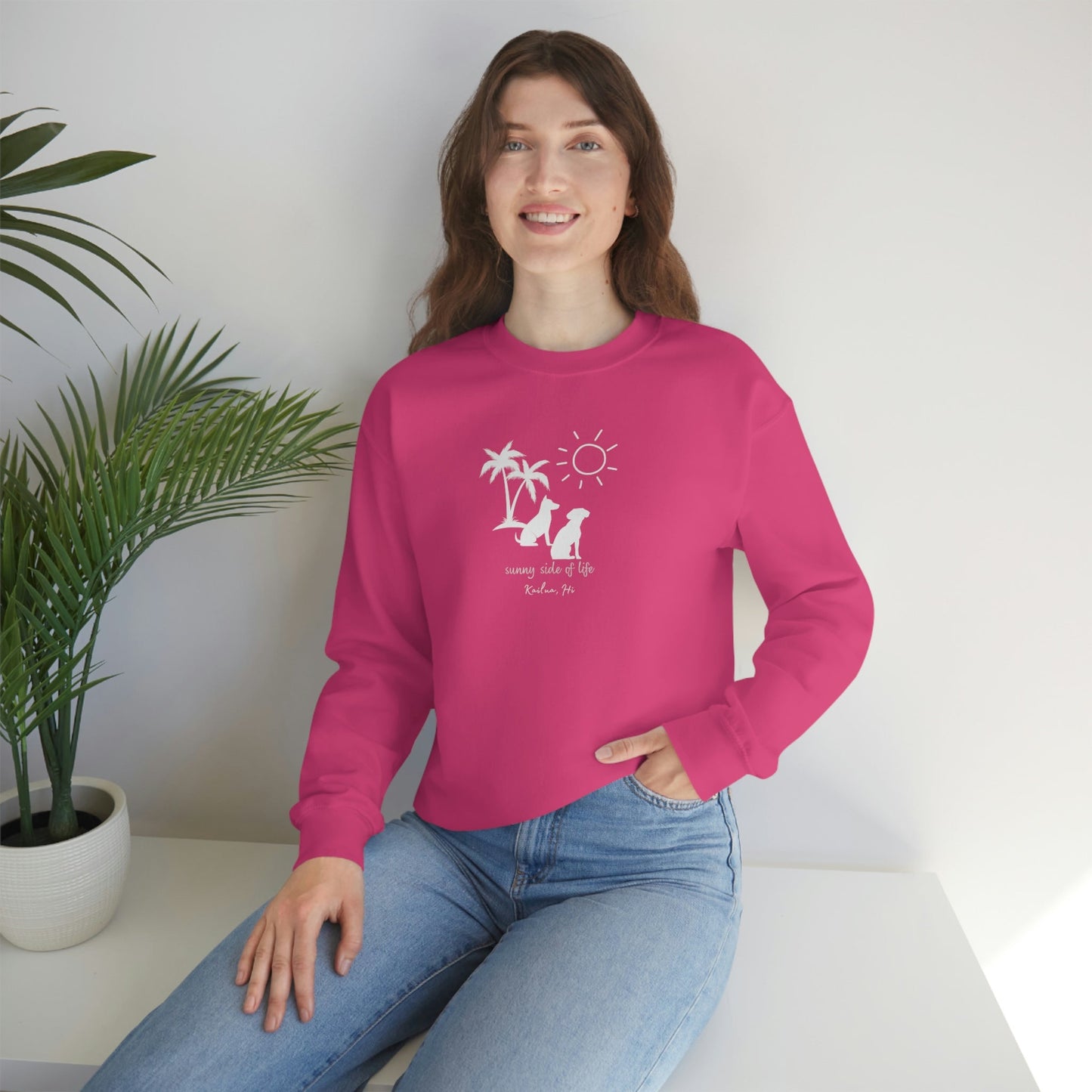 Dog Sunny Side Crewneck Sweatshirt - Global Village Kailua Boutique
