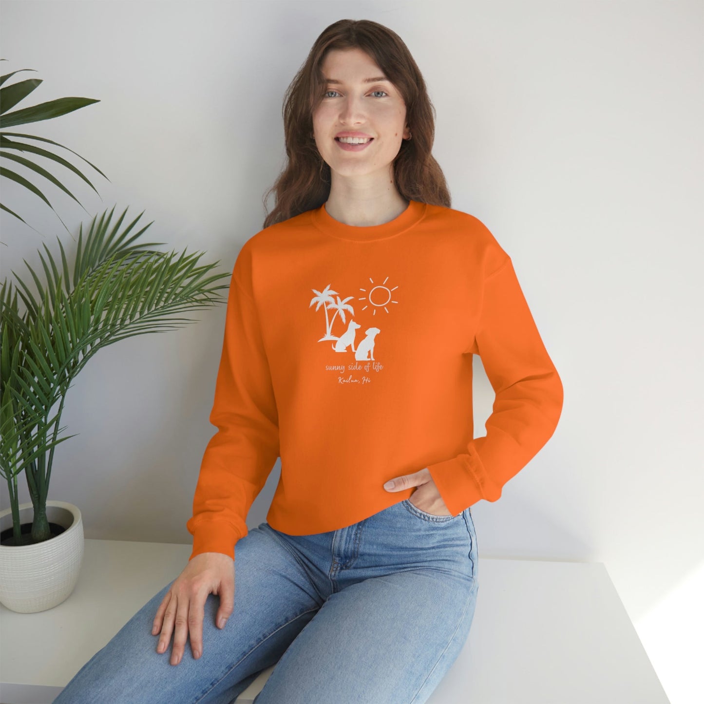 Dog Sunny Side Crewneck Sweatshirt - Global Village Kailua Boutique