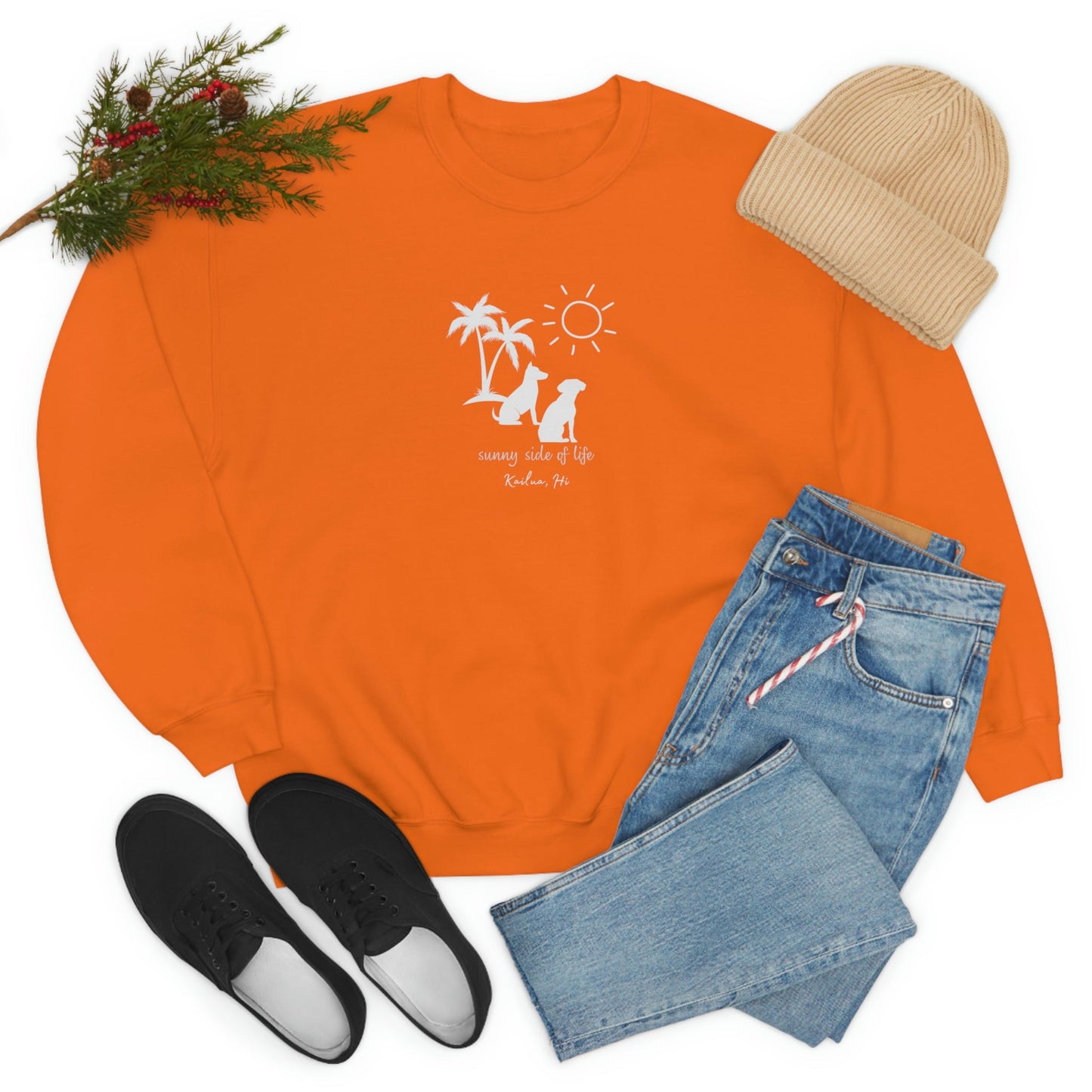 Dog Sunny Side Crewneck Sweatshirt - Global Village Kailua Boutique