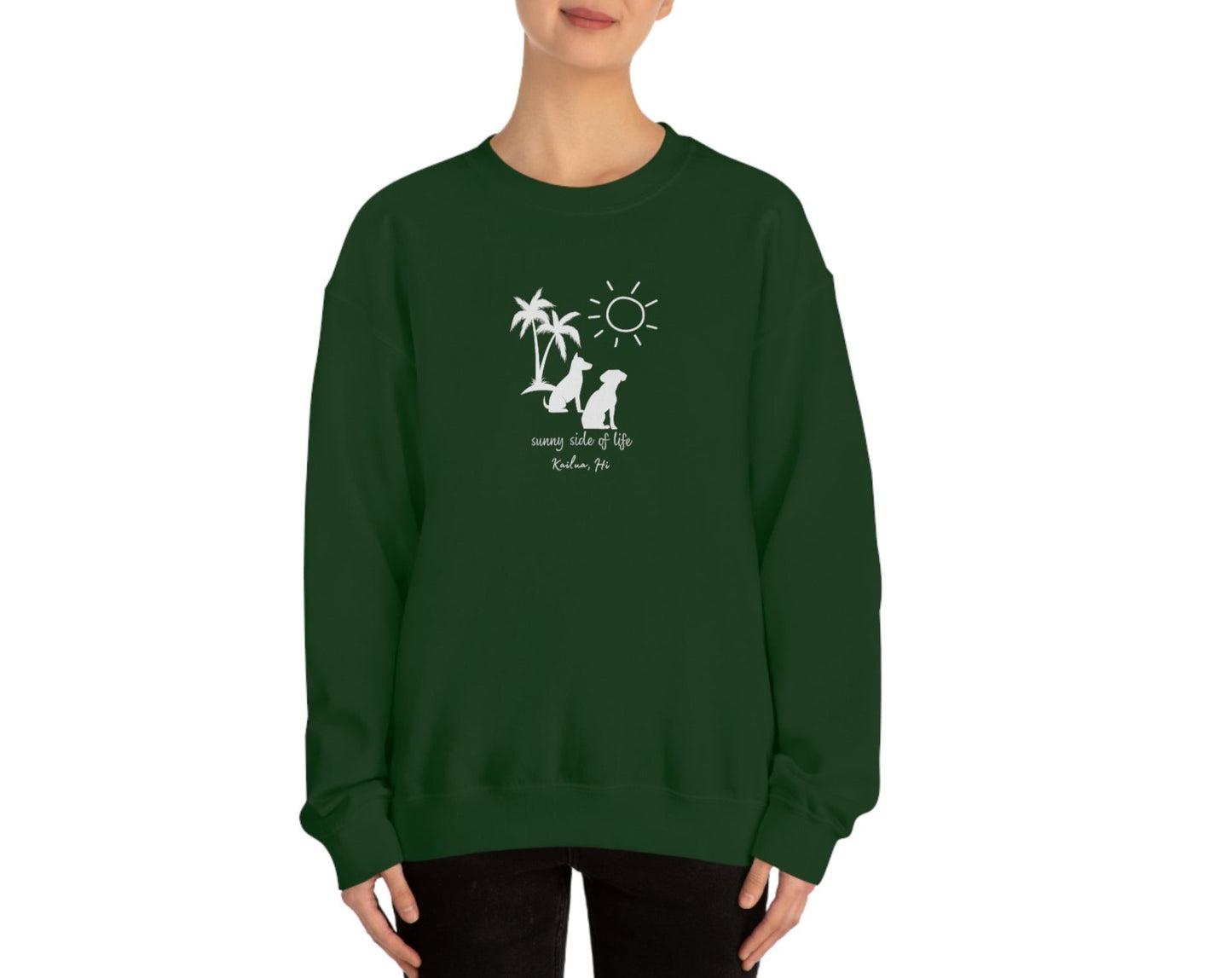 Dog Sunny Side Crewneck Sweatshirt - Global Village Kailua Boutique