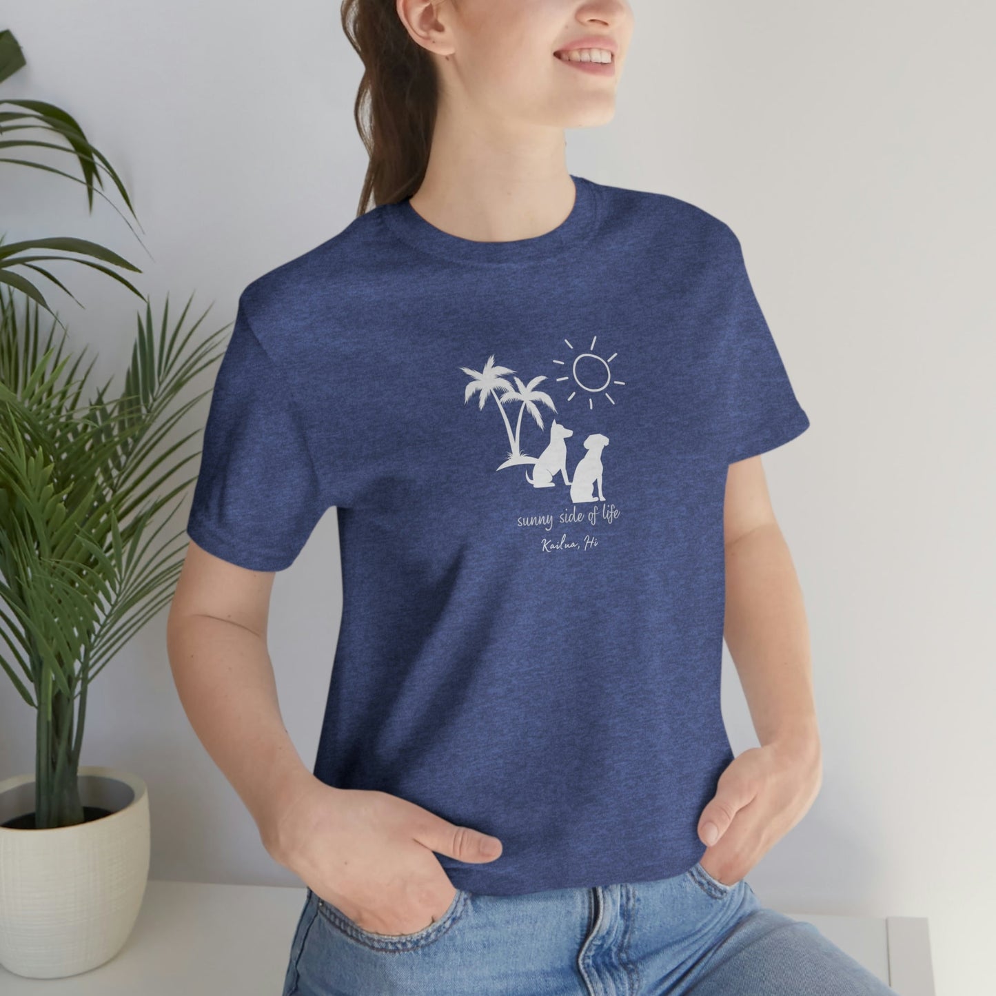 Dog Sunny Side Unisex Jersey Tee - Global Village Kailua Boutique