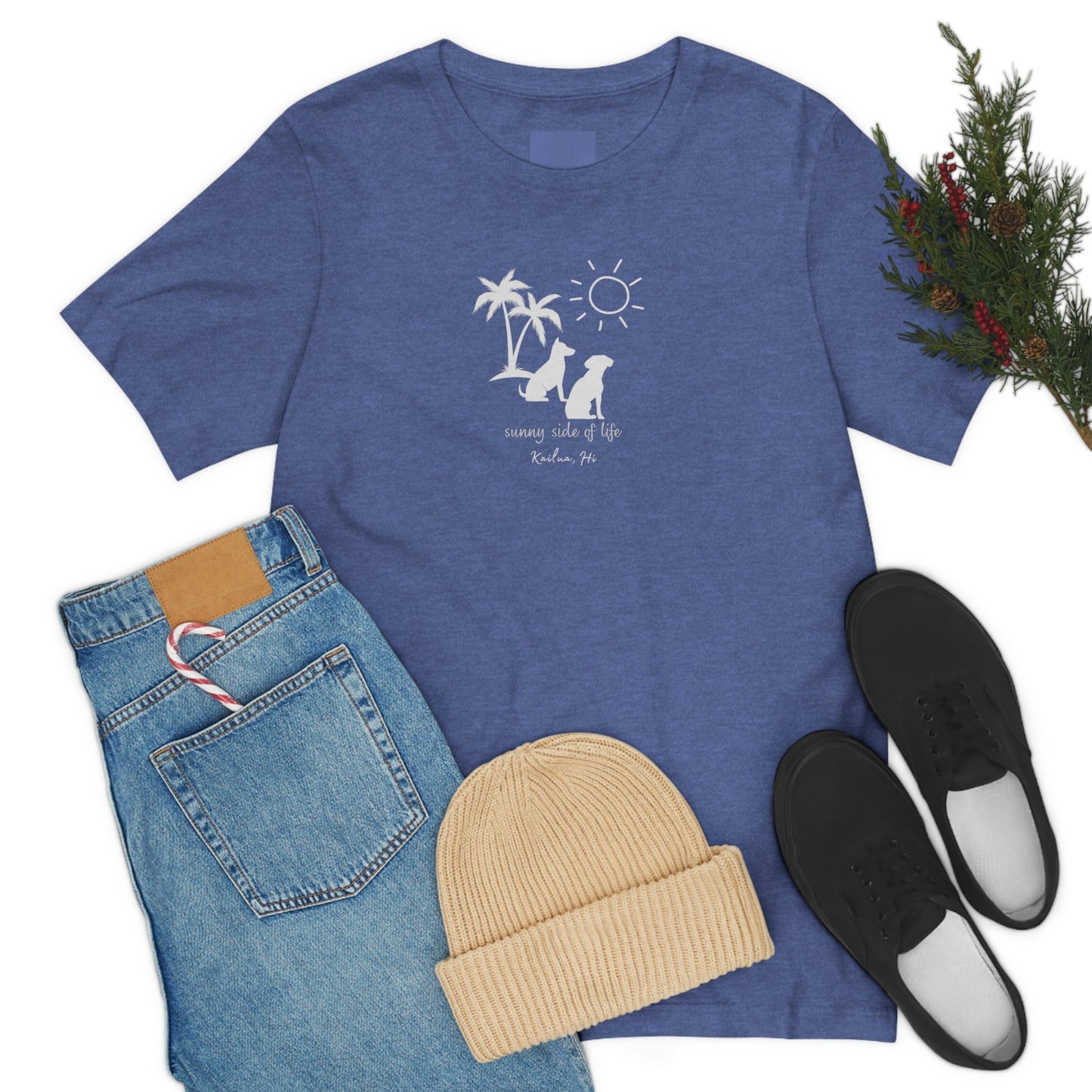 Dog Sunny Side Unisex Jersey Tee - Global Village Kailua Boutique