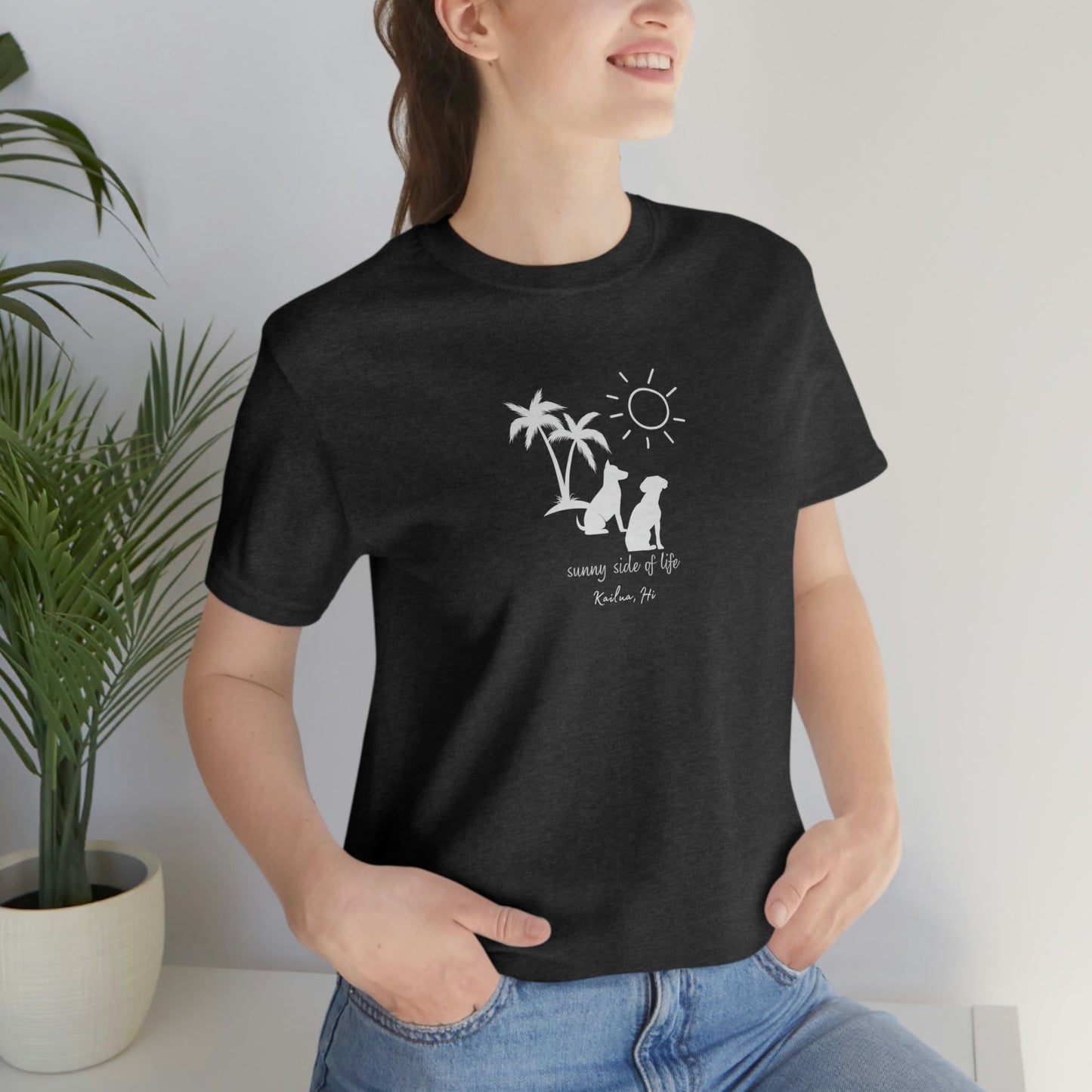 Dog Sunny Side Unisex Jersey Tee - Global Village Kailua Boutique