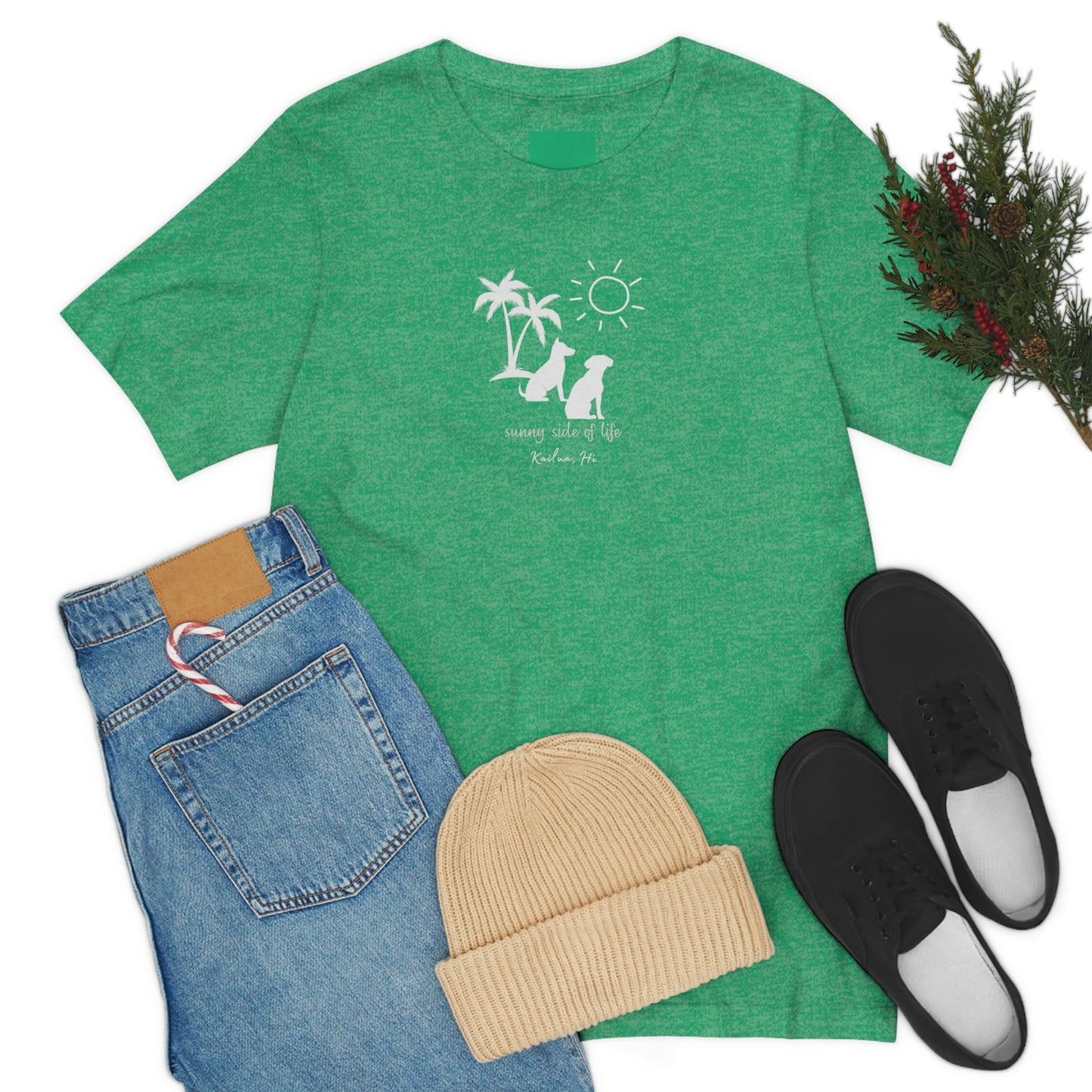 Dog Sunny Side Unisex Jersey Tee - Global Village Kailua Boutique