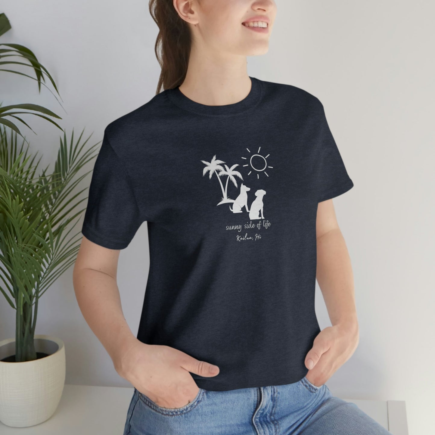 Dog Sunny Side Unisex Jersey Tee - Global Village Kailua Boutique
