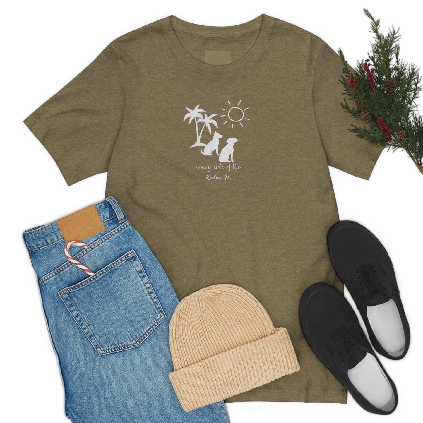 Dog Sunny Side Unisex Jersey Tee - Global Village Kailua Boutique