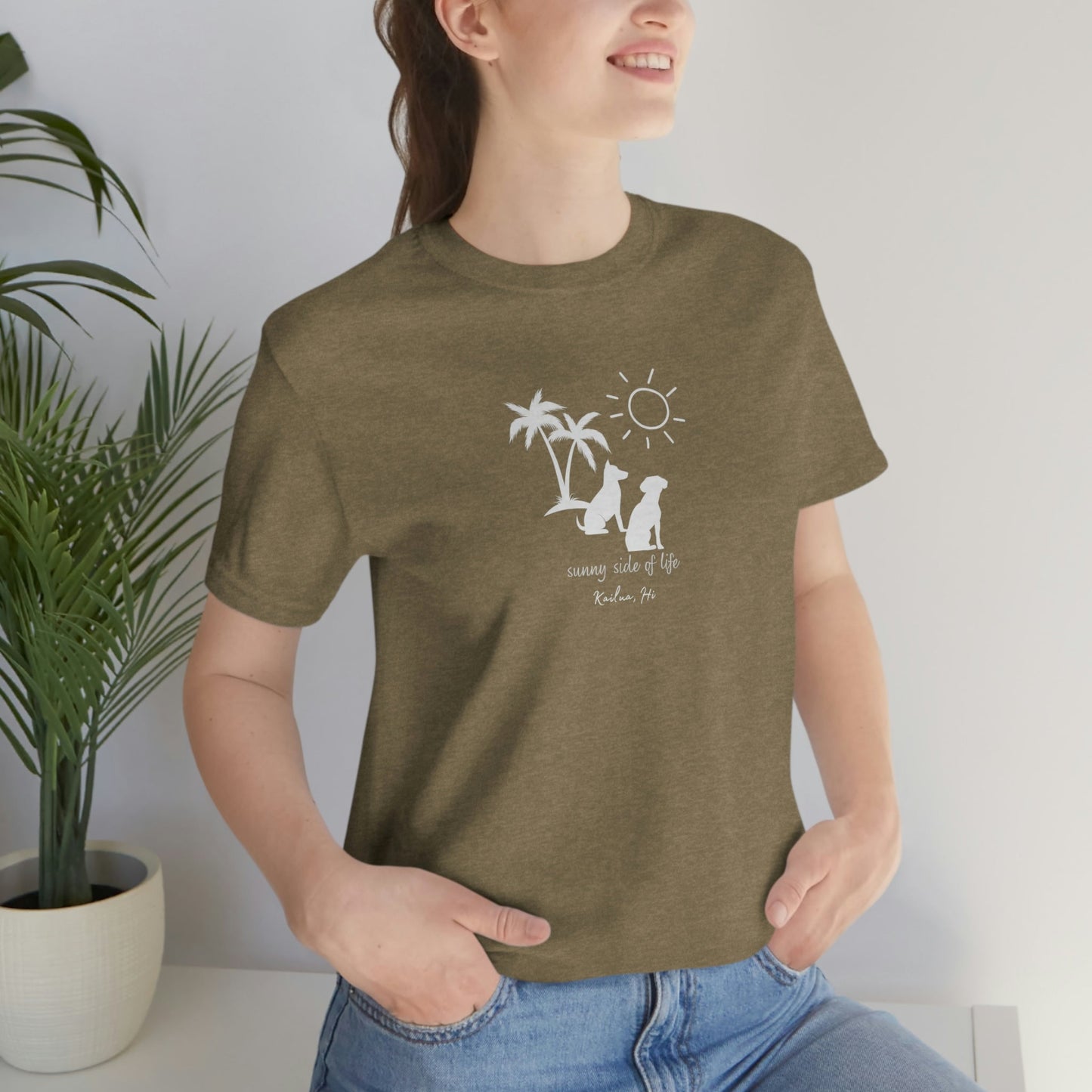 Dog Sunny Side Unisex Jersey Tee - Global Village Kailua Boutique