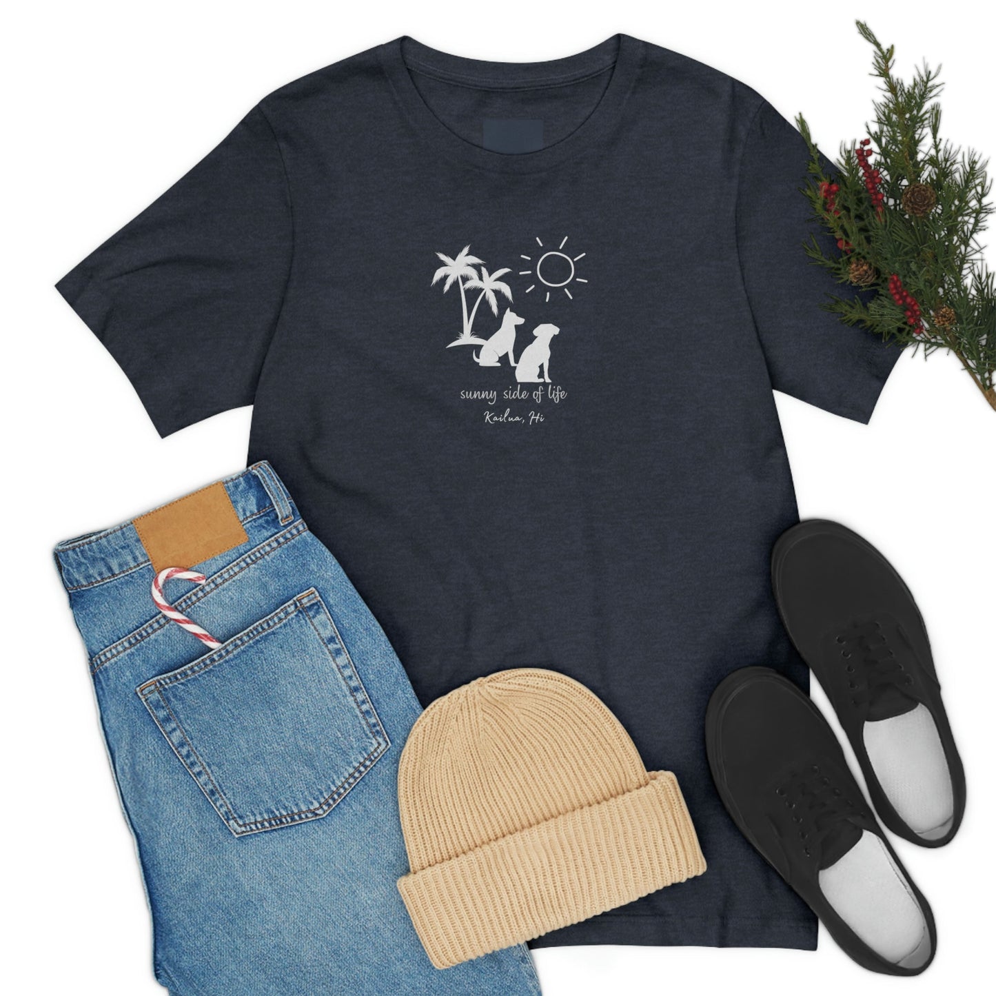 Dog Sunny Side Unisex Jersey Tee - Global Village Kailua Boutique