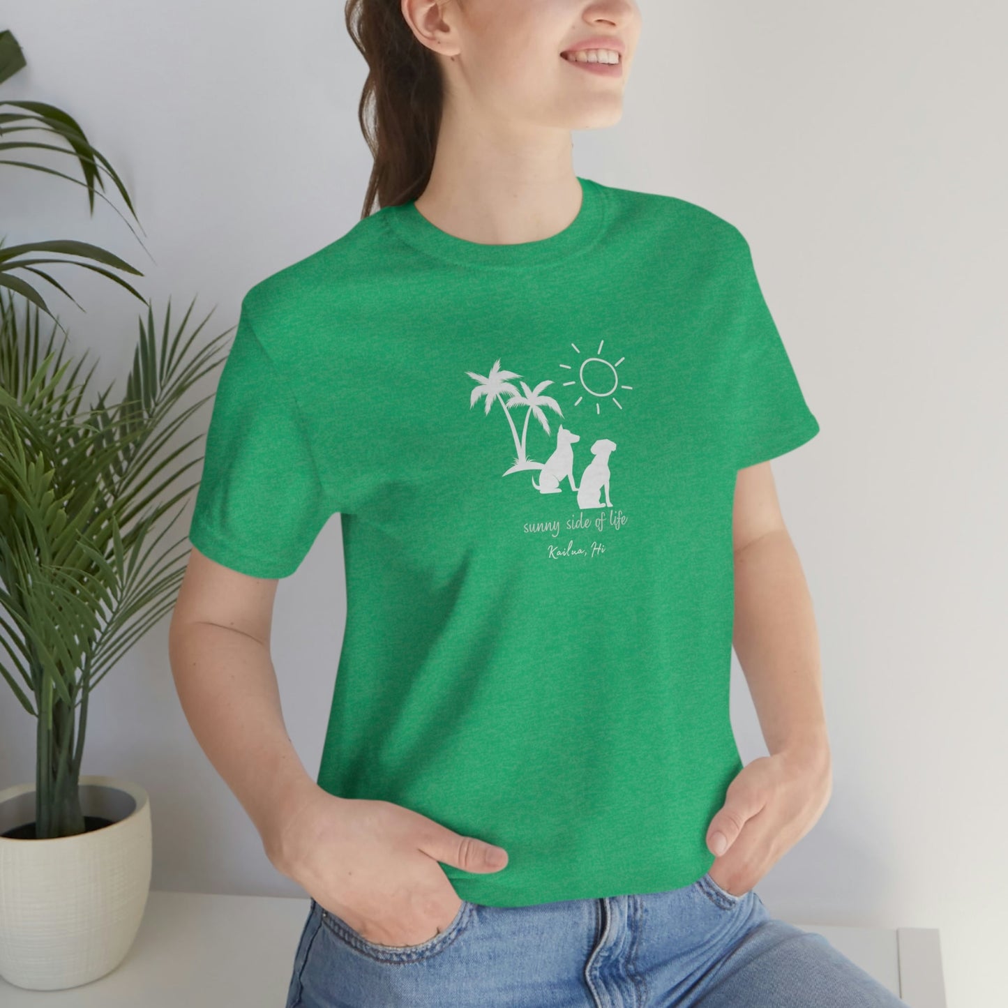 Dog Sunny Side Unisex Jersey Tee - Global Village Kailua Boutique