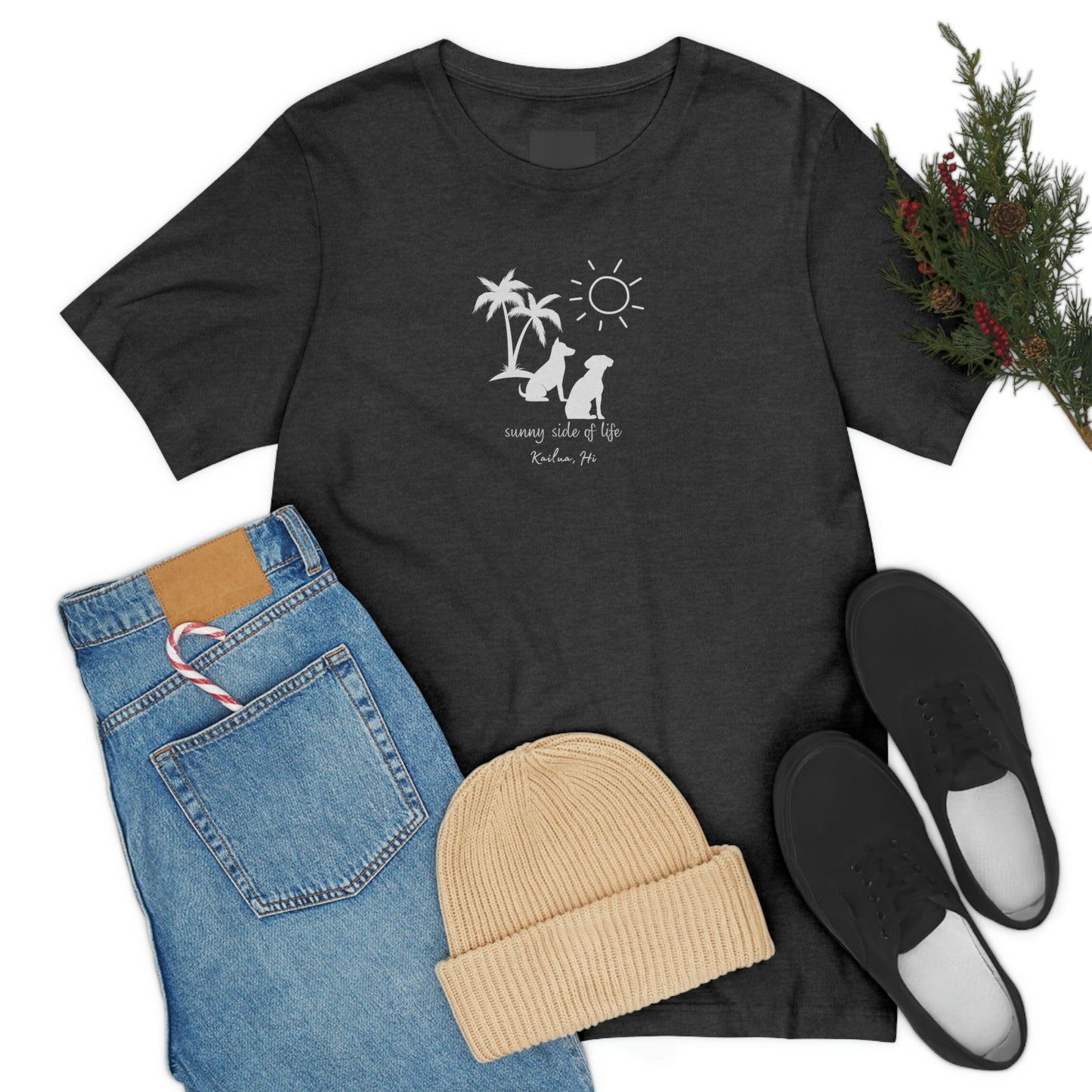 Dog Sunny Side Unisex Jersey Tee - Global Village Kailua Boutique
