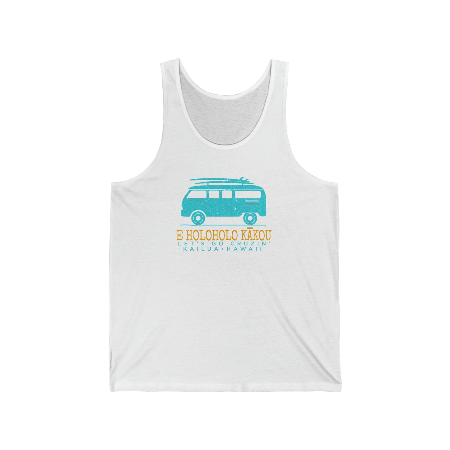 E Holoholo Kākou Unisex Jersey Tank - Global Village Kailua Boutique