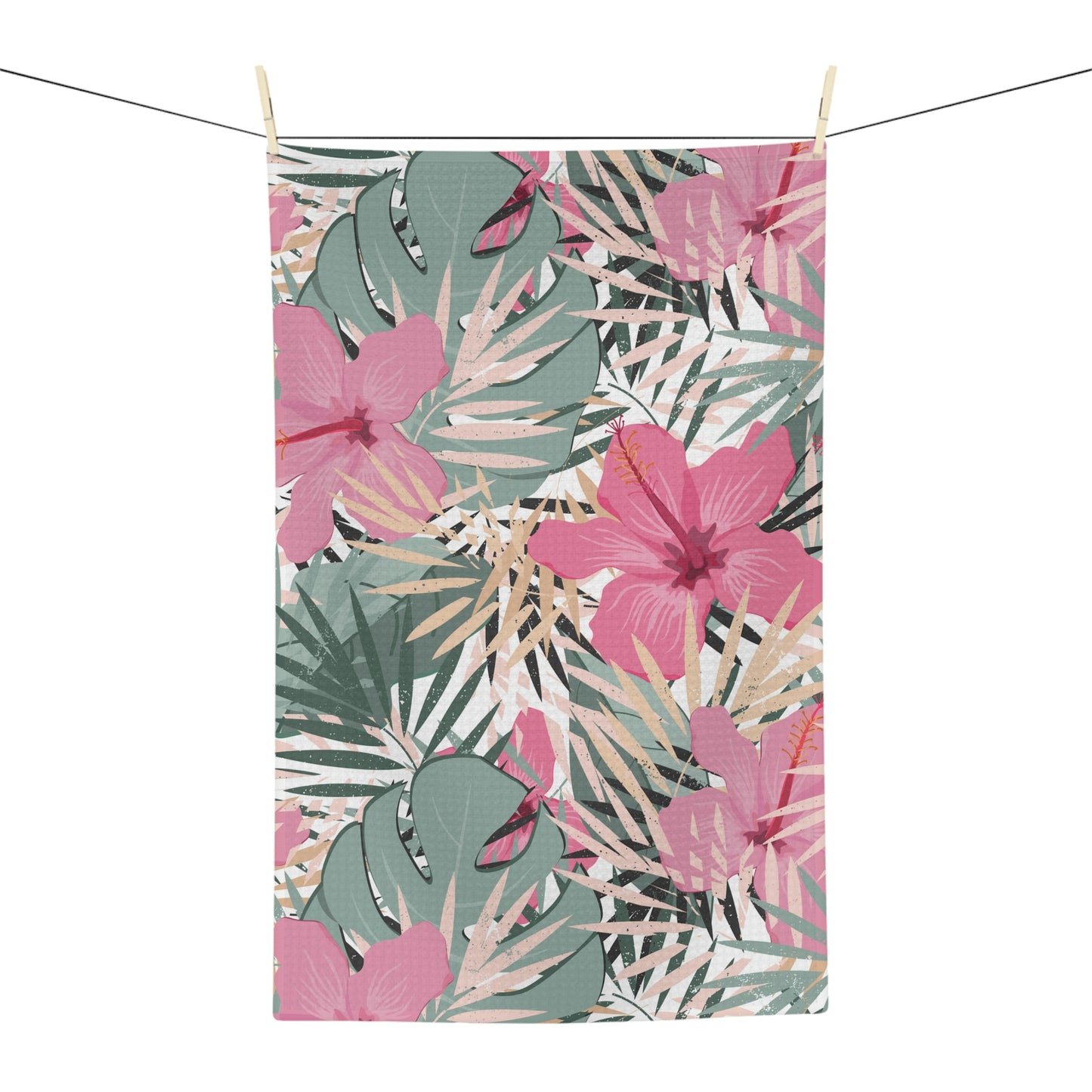 Kitchen Towel Hibiscus Pastel
