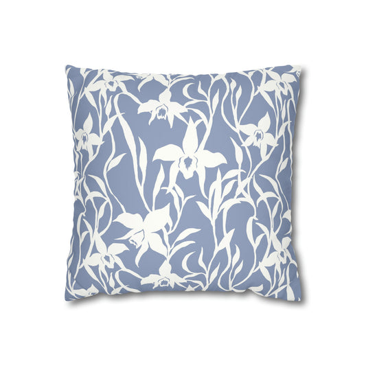 Faux Suede Square Pillow Case Orchid Periwinkle (4 sizes) - Global Village Kailua Boutique