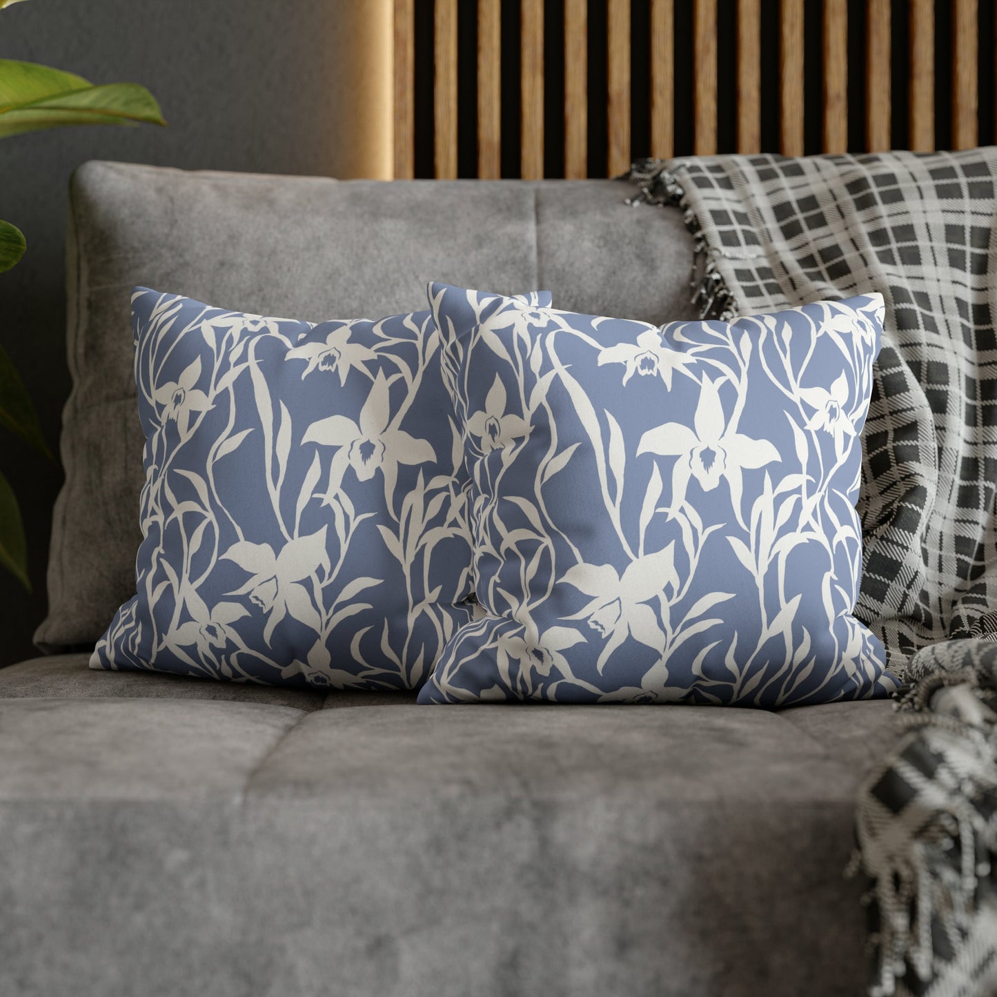 Faux Suede Square Pillow Case Orchid Periwinkle (4 sizes) - Global Village Kailua Boutique