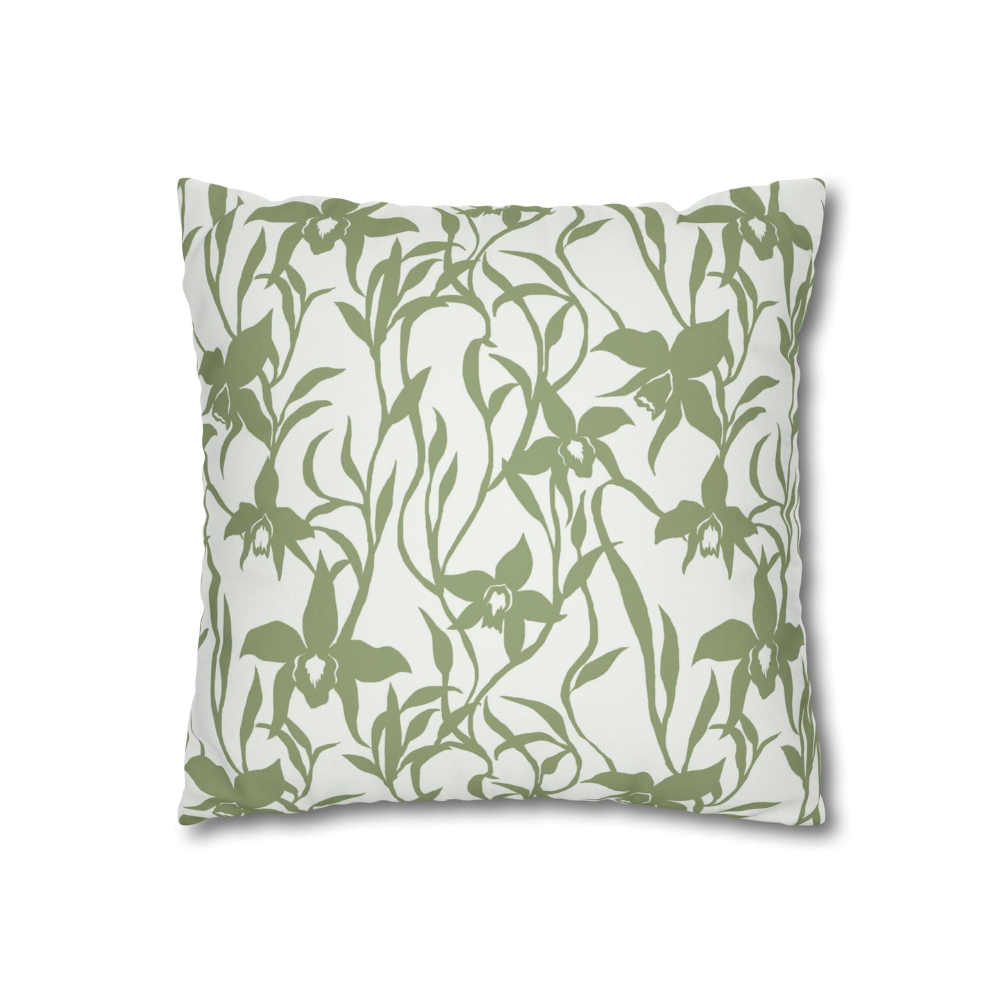 Faux Suede Square Pillow Case Orchid Sage (4 sizes) - Global Village Kailua Boutique