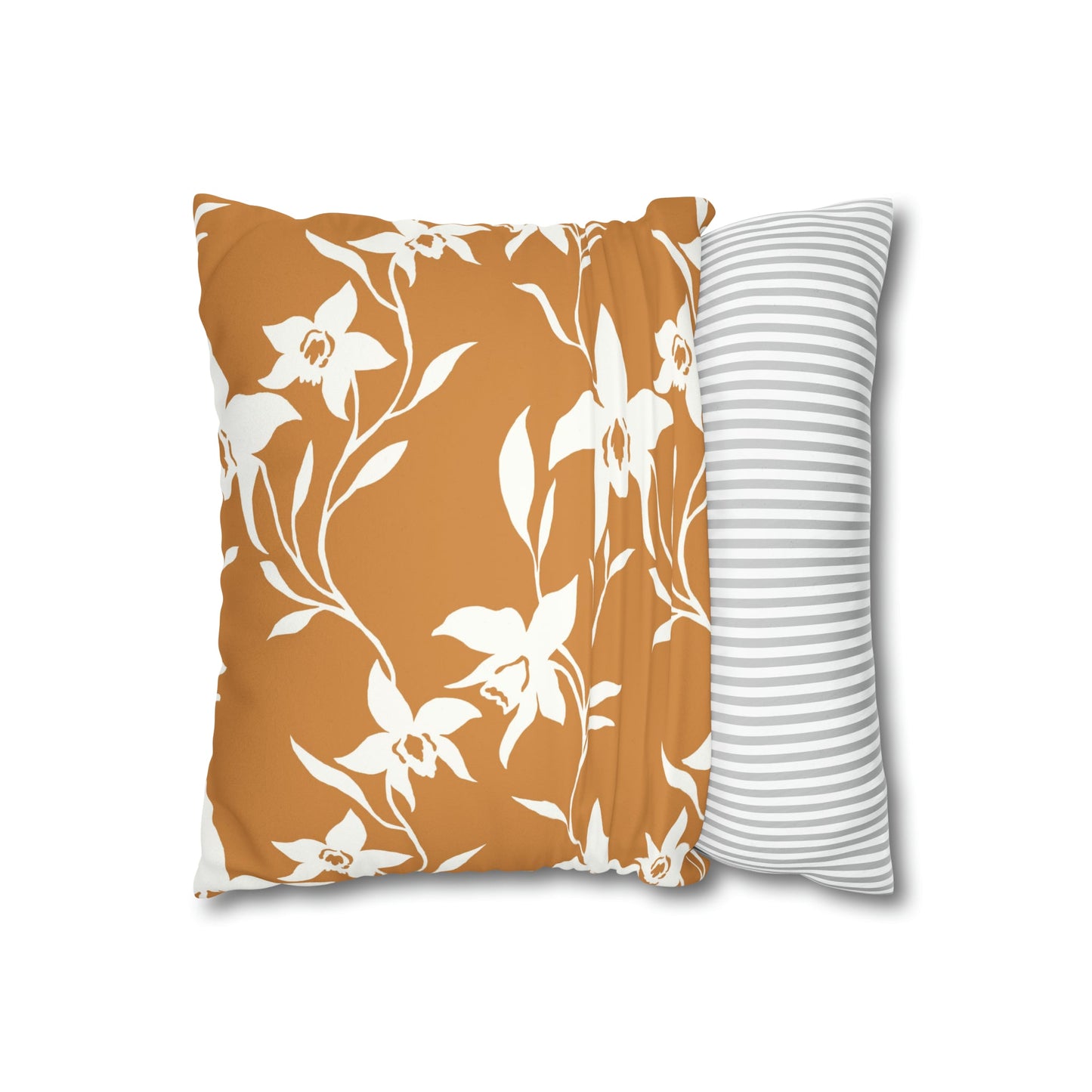 Faux Suede Square Pillow Orchid Caramel (4 sizes) - Global Village Kailua Boutique