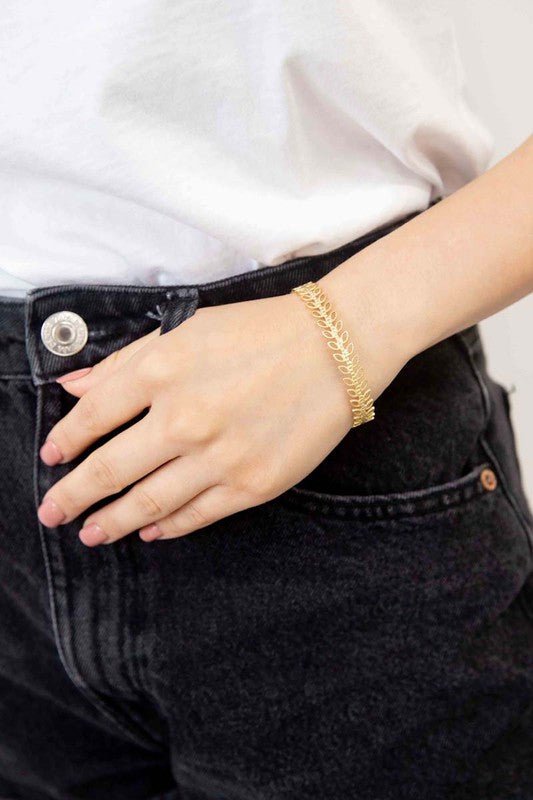 Fern Cuff Bracelet - Global Village Kailua Boutique