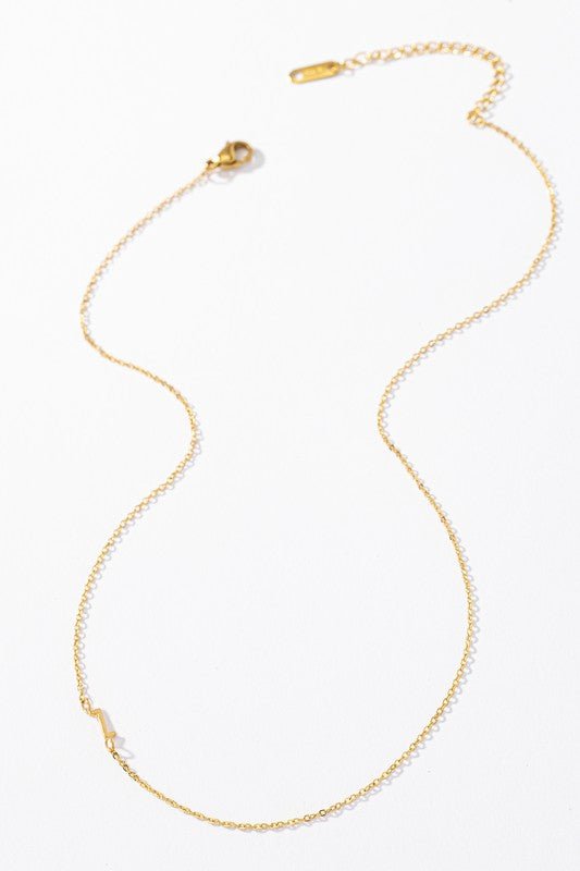 Floating Letter Gold Dipped Initial Necklace - Global Village Kailua Boutique