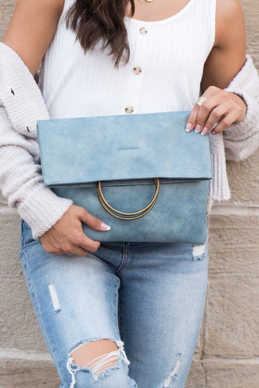 Fold Over O-Ring Clutch Global Village Kailua Boutique